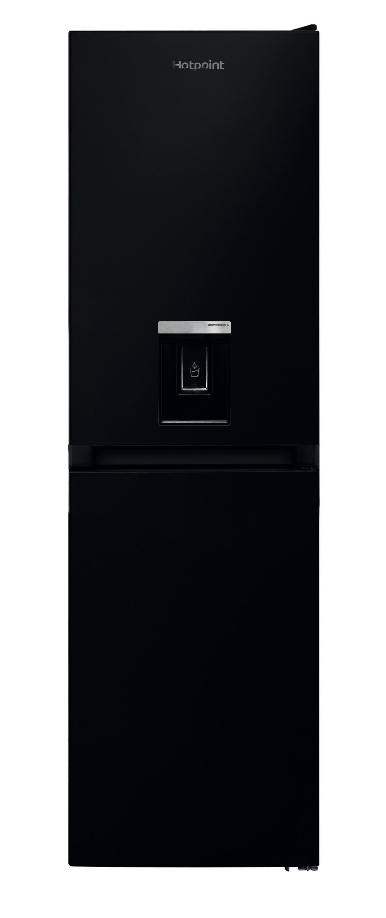 Hotpoint Fridge-Freezer Combination Free-standing HBNF 55182 B AQUA UK Black 2 doors Frontal