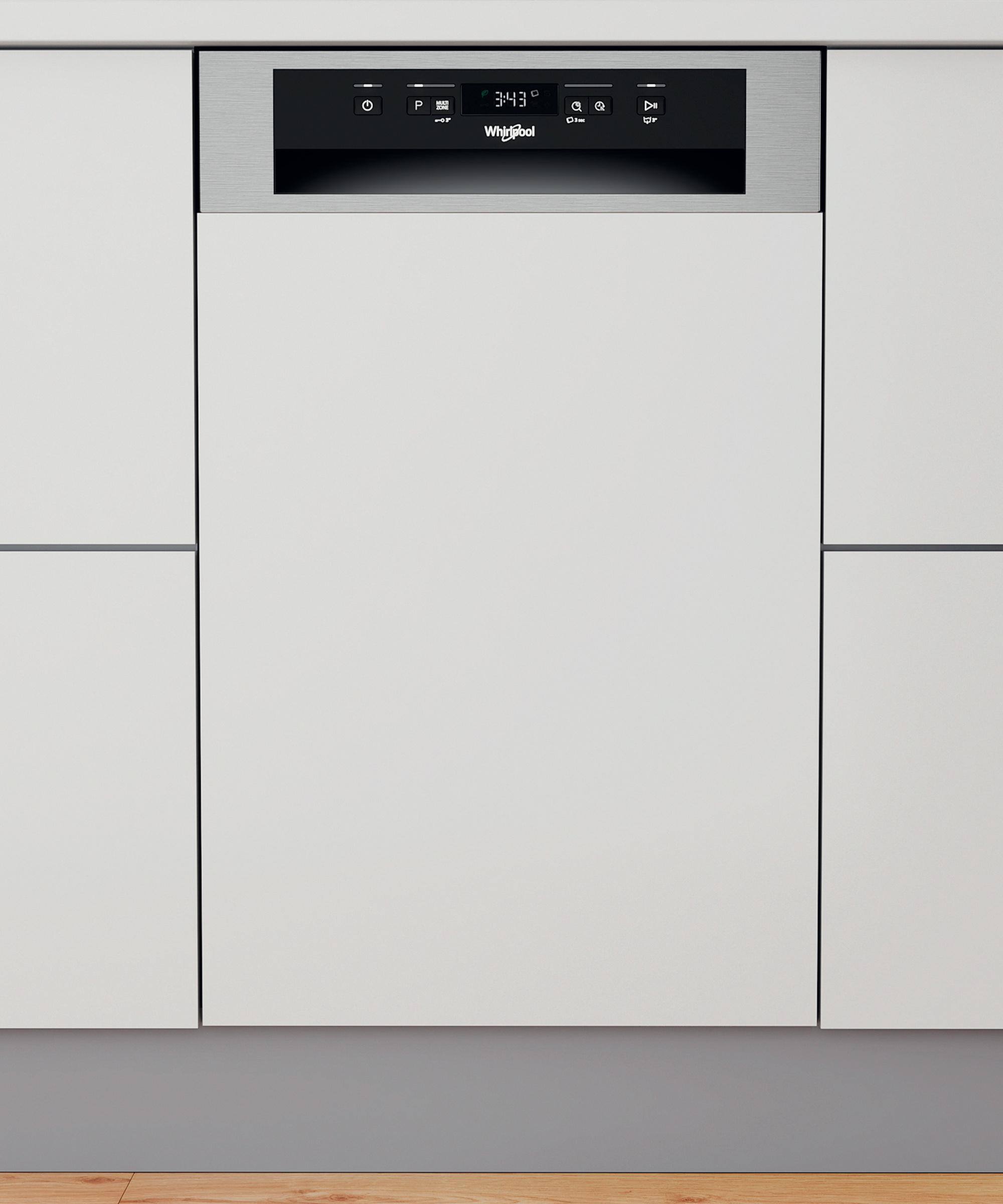 Whirlpool Maşină de spălat vase Încorporabil WSBC 3M17 X Half-integrated F Frontal