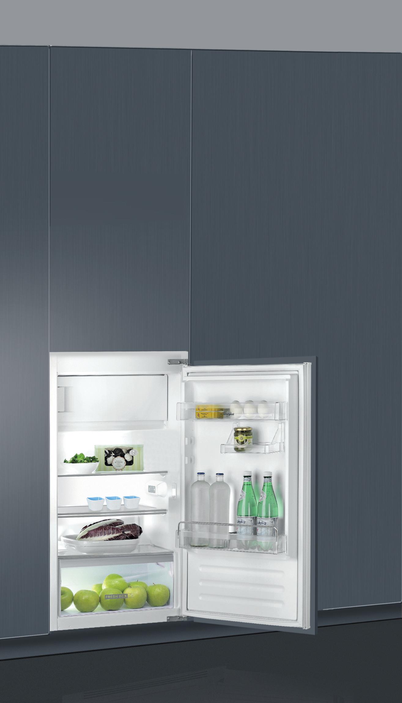 Whirlpool Koelkast Ingebouwd ARG 10472 SF2 Staal Perspective open