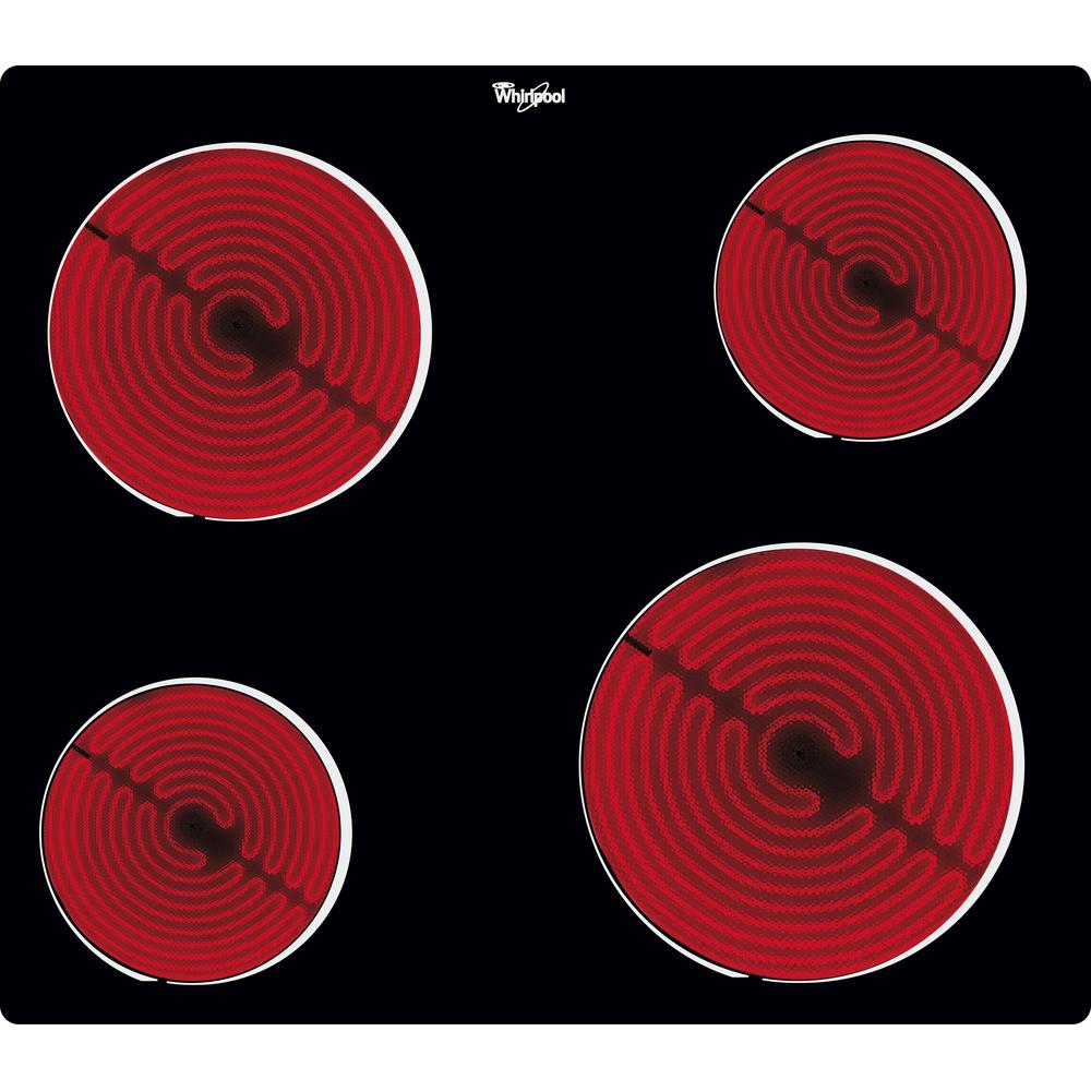Whirlpool Hob AKT 109 NE Black Radiant vitroceramic Heating element