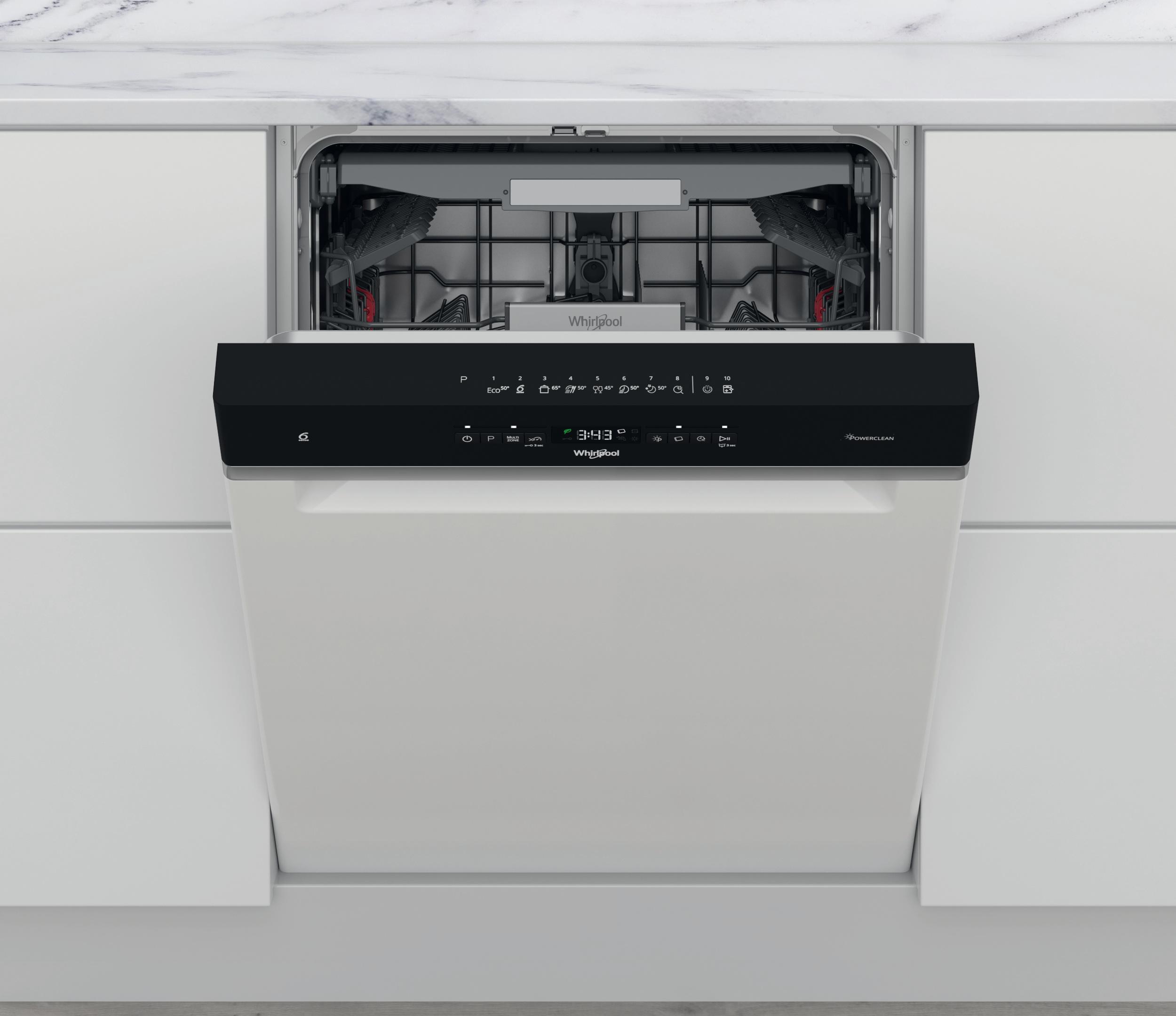 Whirlpool Oppvaskmaskin Integrert WUO 3T333 PF Under benk D Frontal