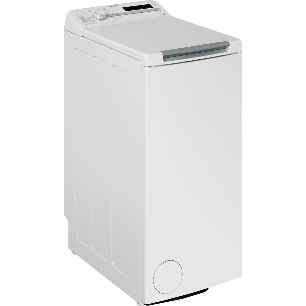 Whirlpool Πλυντήριο ρούχων Ελεύθερο TDLR 6240SS EU/N Λευκό Top loader C Perspective