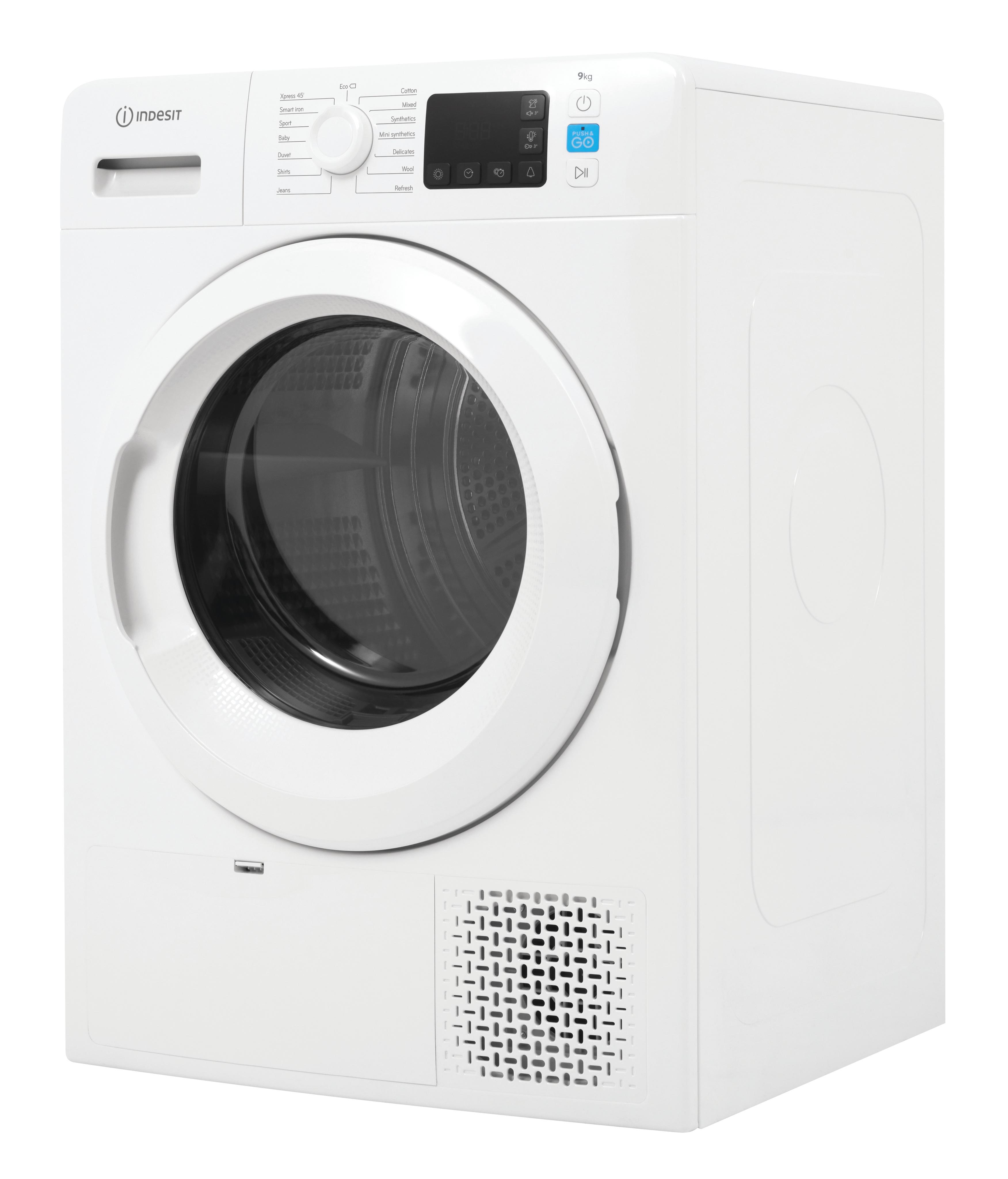 Indesit Dryer YT M11 92 X UK White Perspective