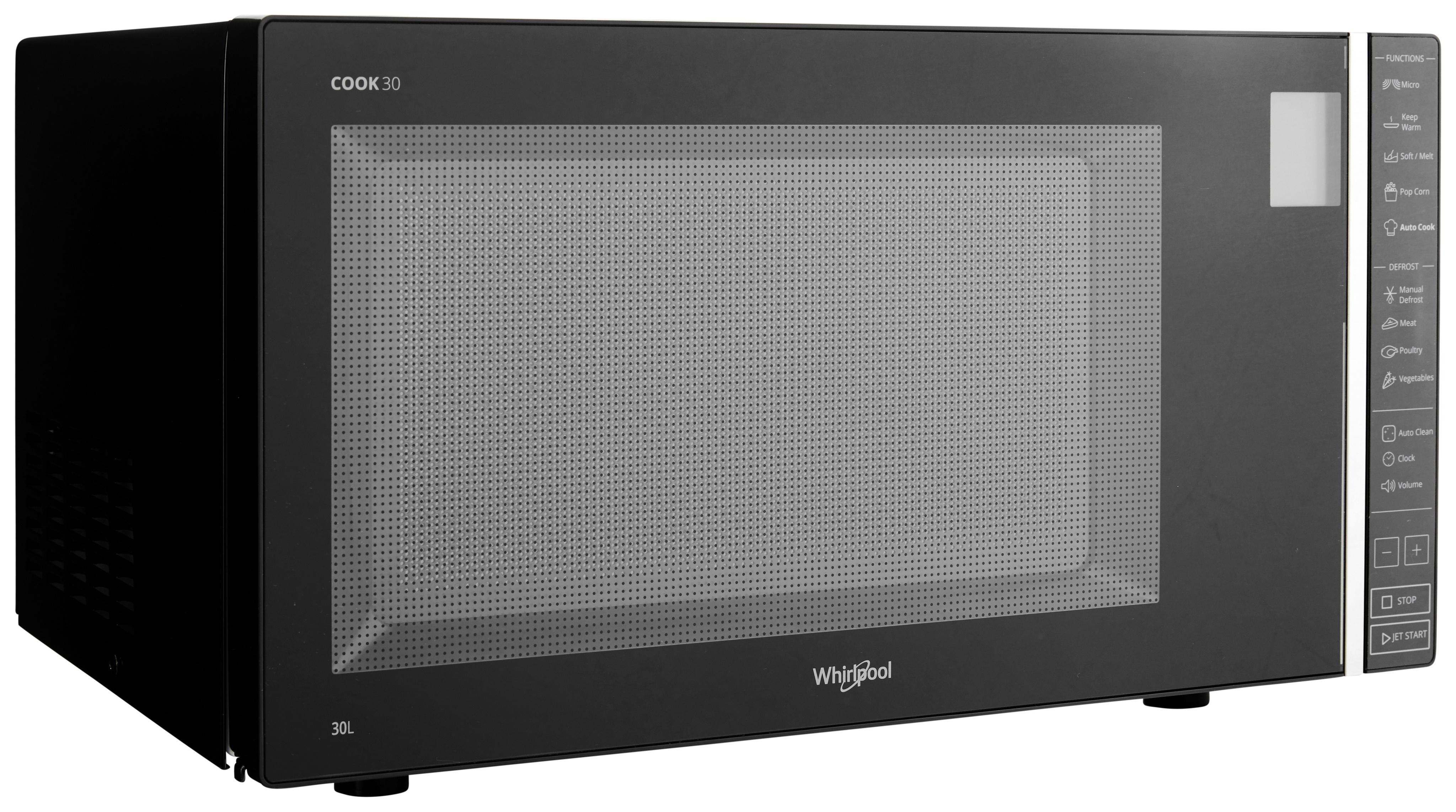 Whirlpool Microgolfoven Vrijstaand MWP 301 B Zwart Elektronisch 30 Alleen microgolven 900 Perspective