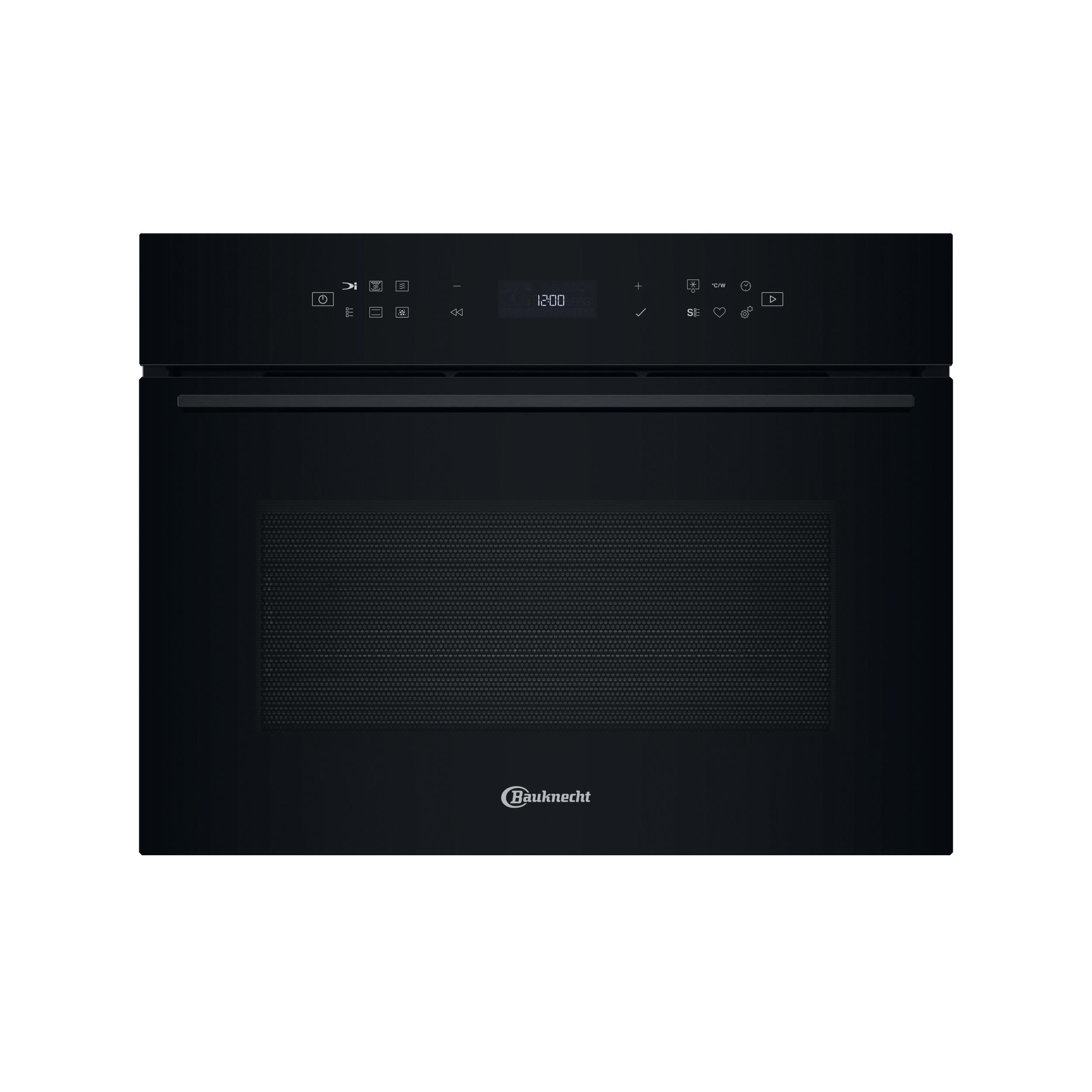 Bauknecht Mikrowelle Einbaugerät BCW7O7HTSKA Schwarz Elektronisch 53 Kombinationsbetrieb mit Mikrowelle 950 Frontal