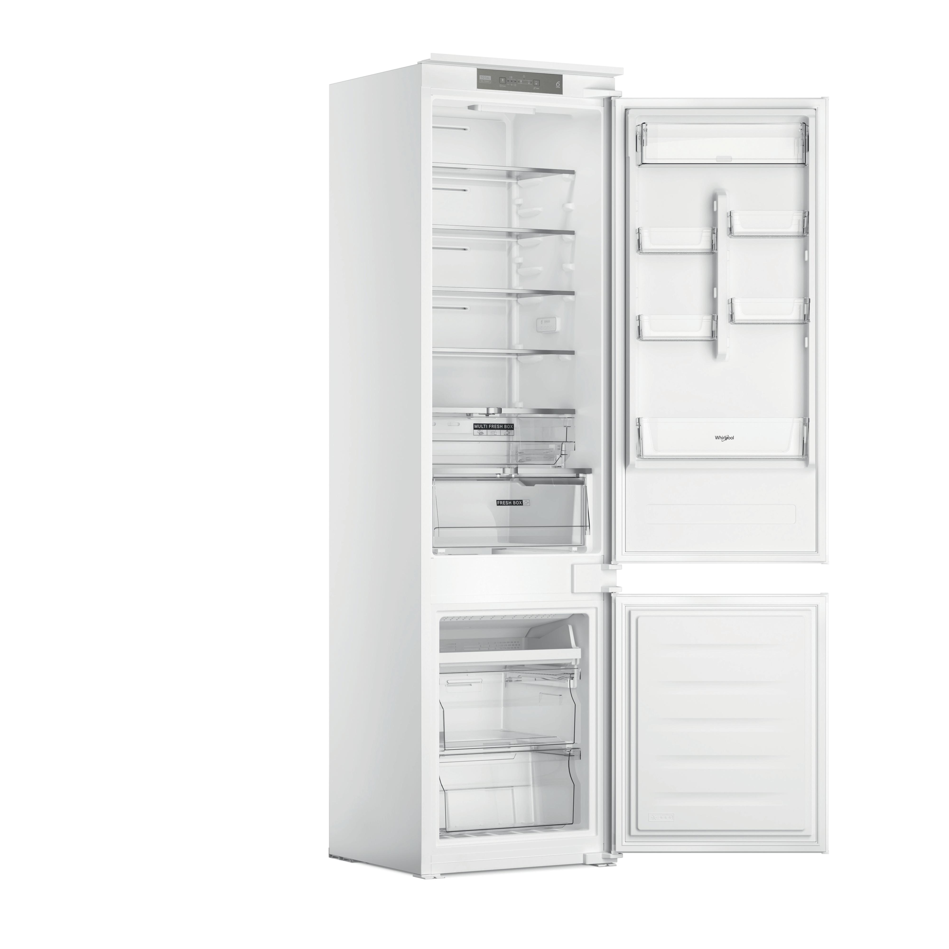 Whirlpool Fridge/freezer combination Built-in WHC20 T322 UK White 2 doors Perspective open