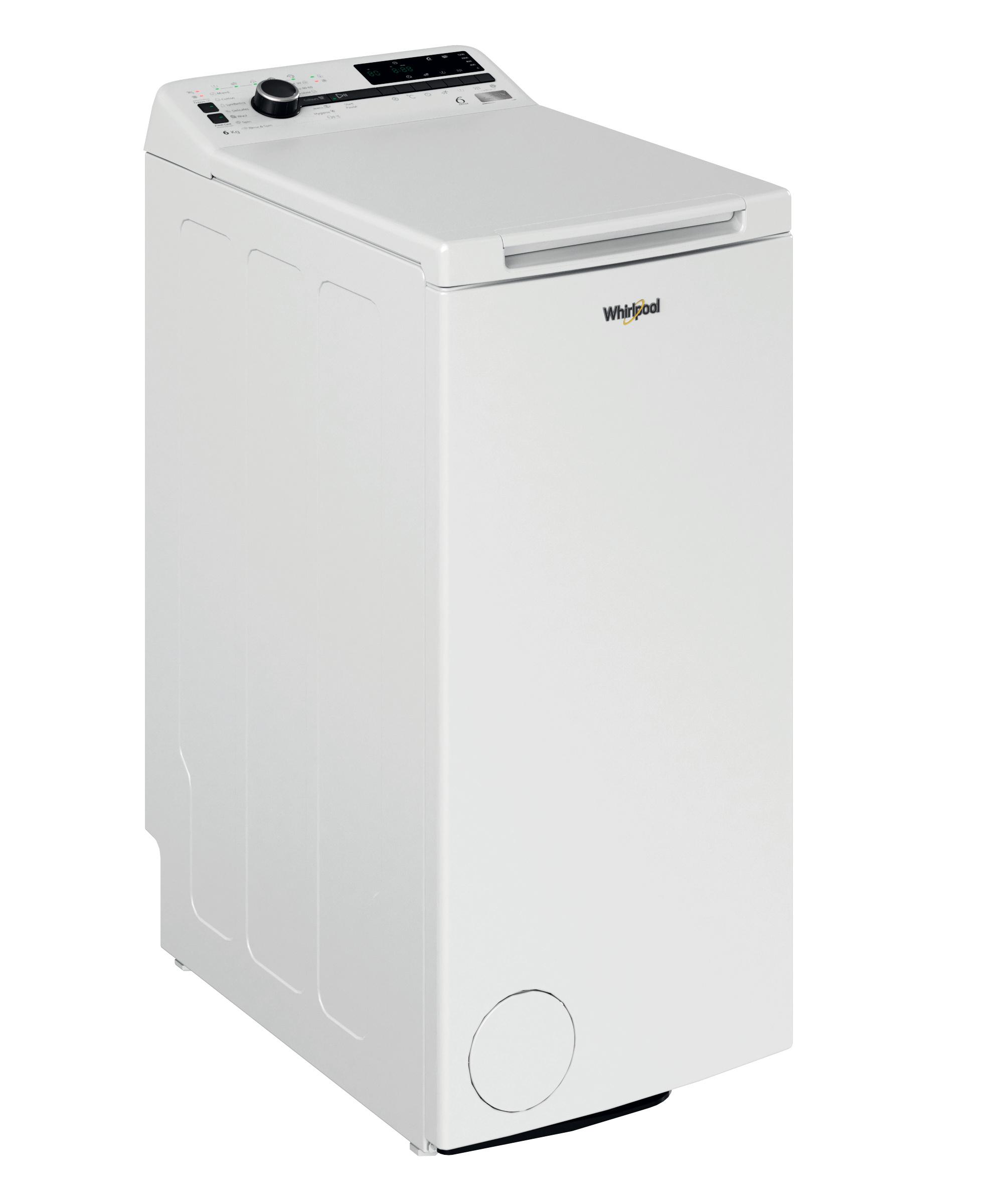 Whirlpool Pesumasin Vabaltseisev TDLRB 6242BS EU/N Valge Pealtlaetav C Perspective