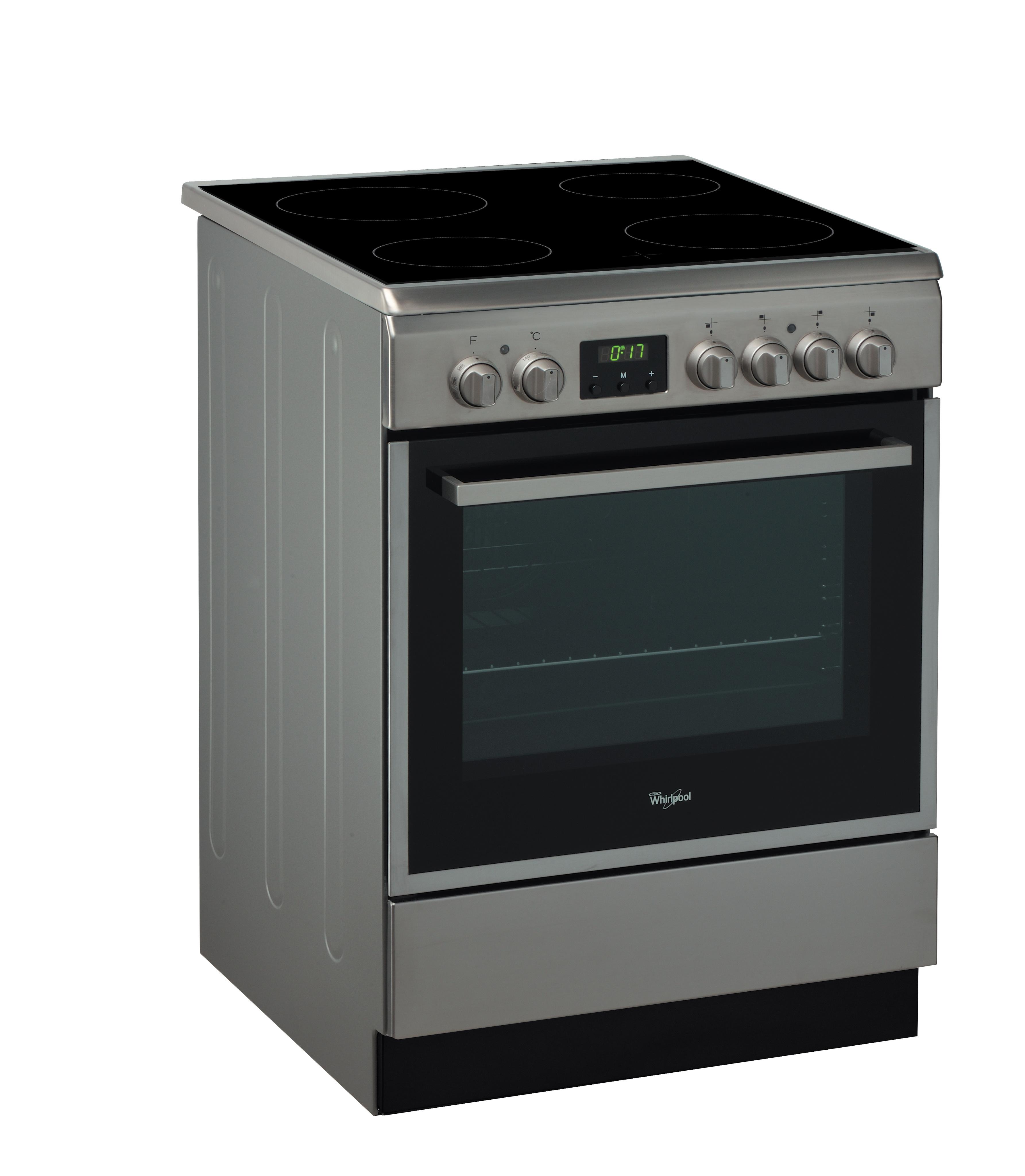 Whirlpool Aragaz ACMT 6533/IX Inox/Negru Electric Perspective