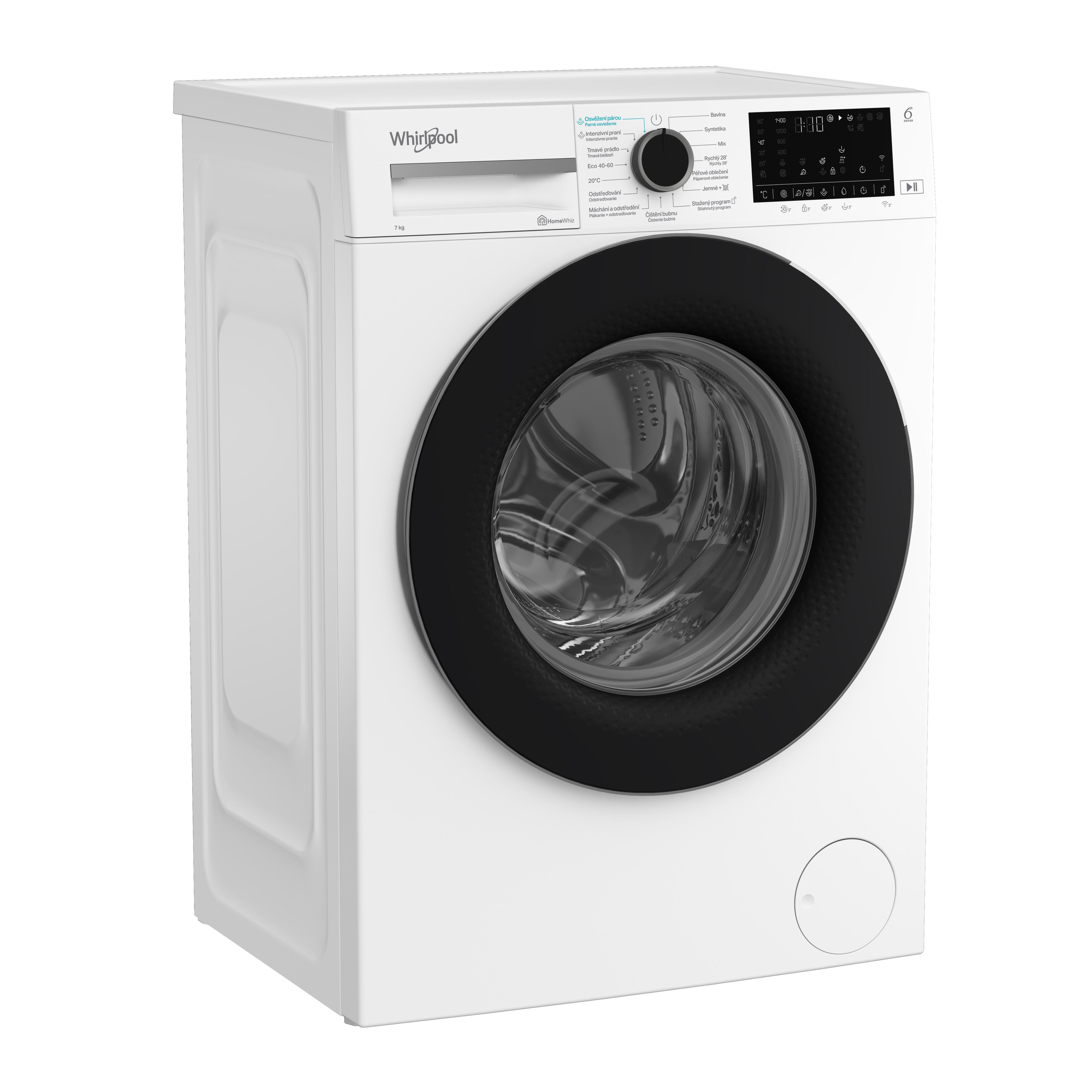 Whirlpool Pračka Volně stojící WAM 764WB CS Bílá Předem plněná A Perspective