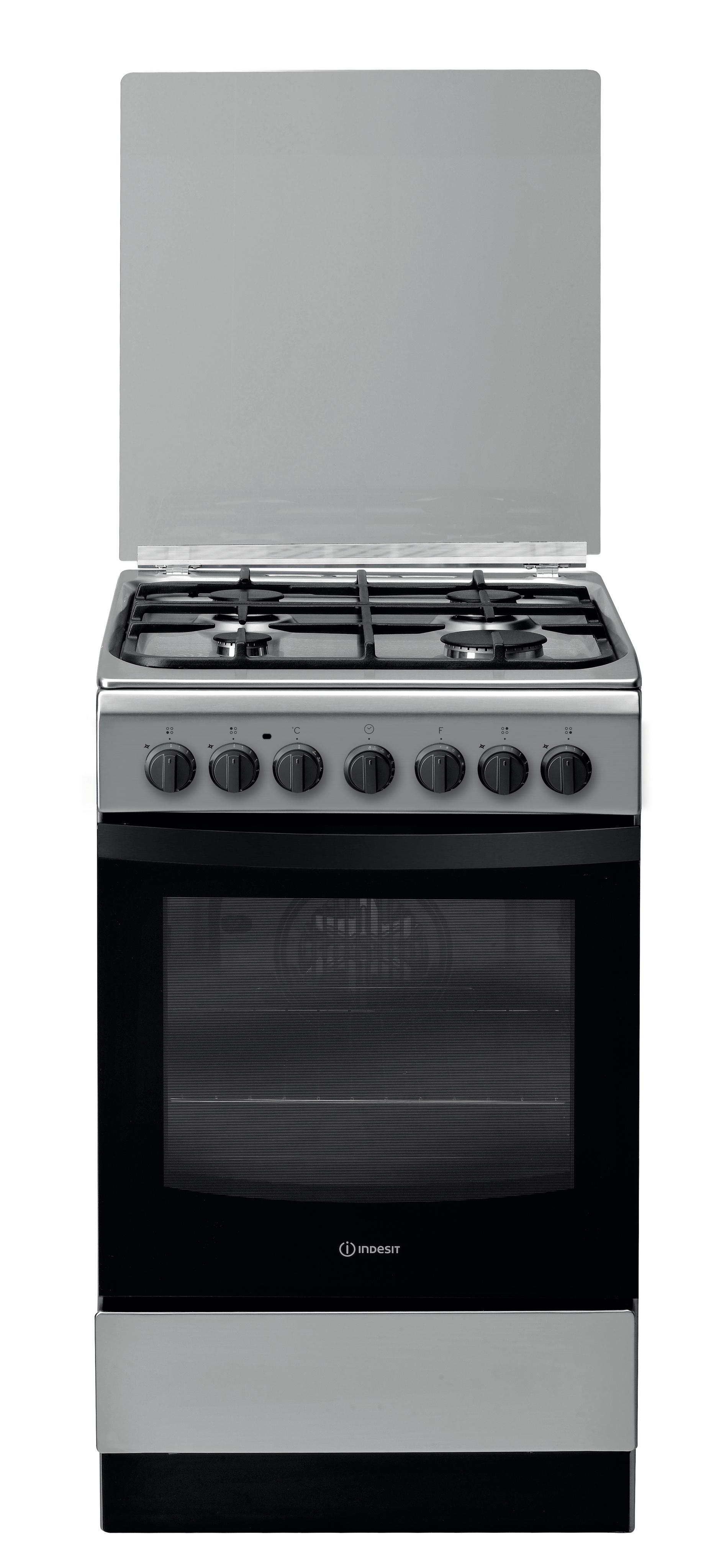 Indesit Плита IS5G5PHX/E/1 Inox Газовая Frontal