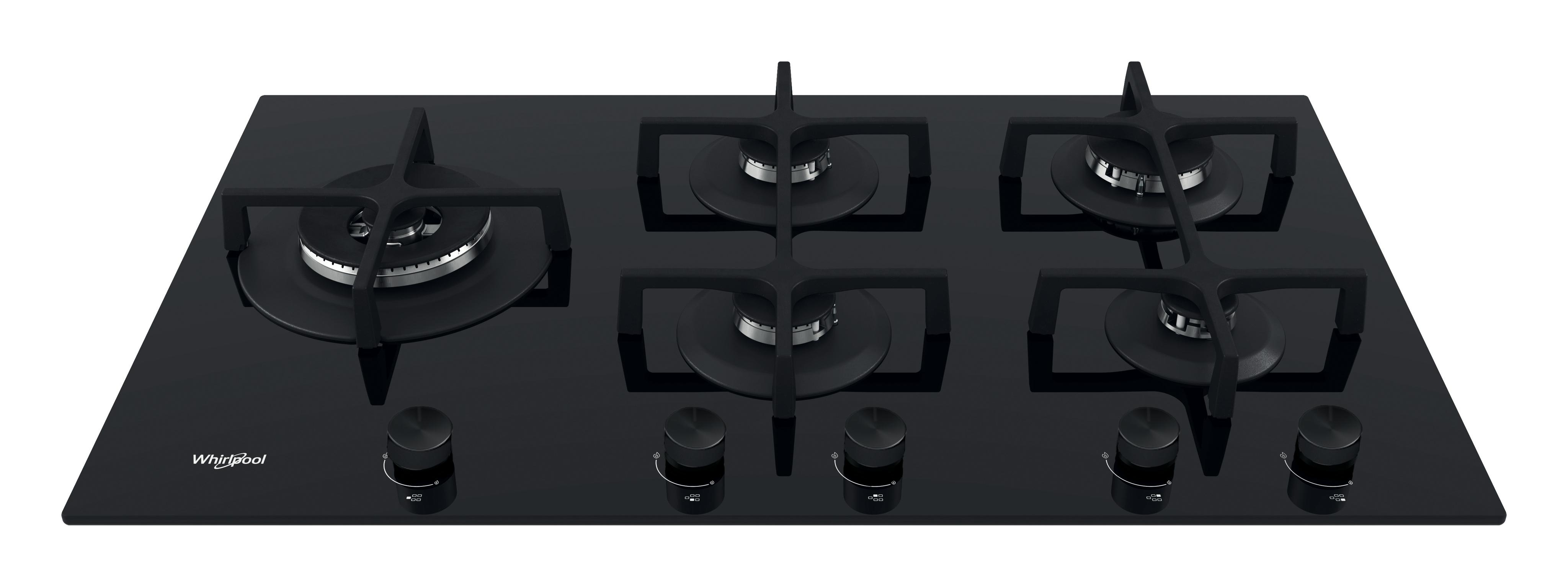 Whirlpool Μονάδα εστιών GOA 9523/NB1 Μαύρο Γκαζιού Frontal top down