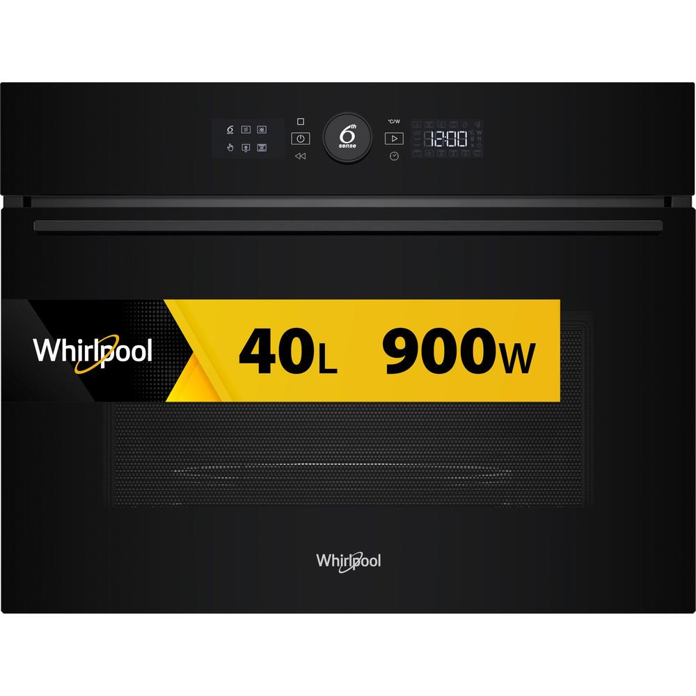 Whirlpool Φούρνος μικροκυμάτων Εντοιχιζόμενο WMW57DMB Μαύρο Ηλεκτρονικός 40 Συνδυασμός Μικροκύματα-Grill 900 Frontal