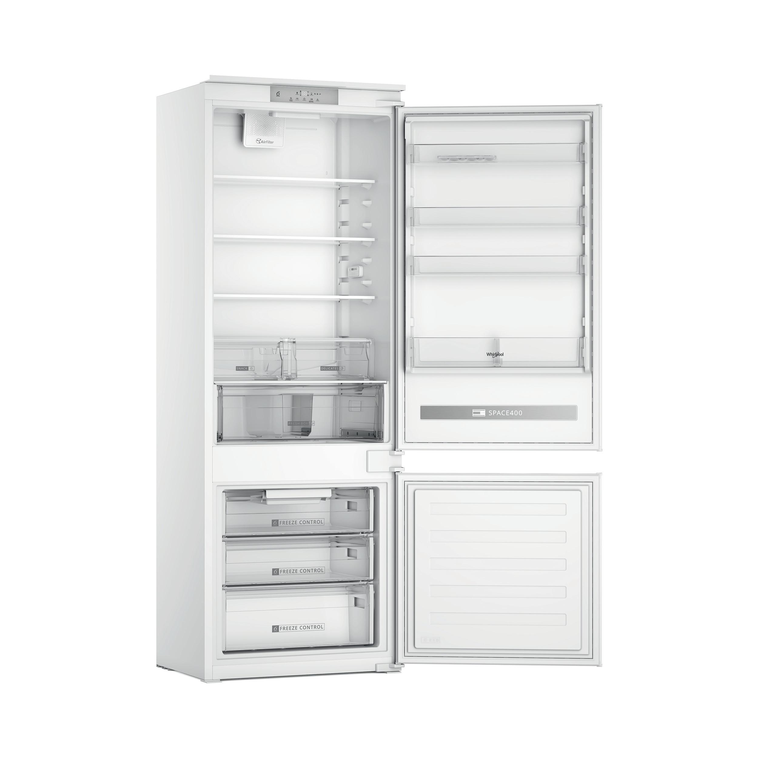 Whirlpool Koel-vriescombinatie Inbouw SP40 810 2 Wit 2 deuren Perspective open