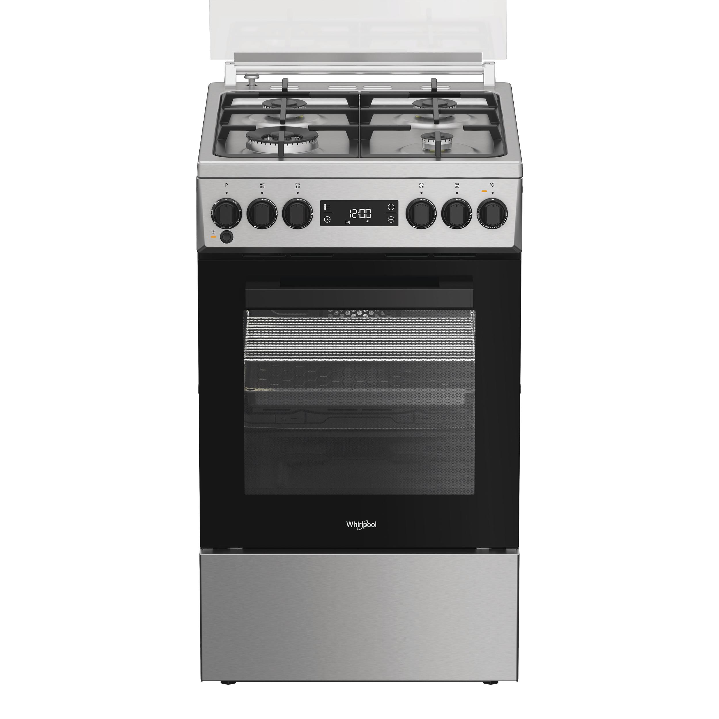 Whirlpool Plīts W5G8LMSWTX Inox Gāzes Frontal