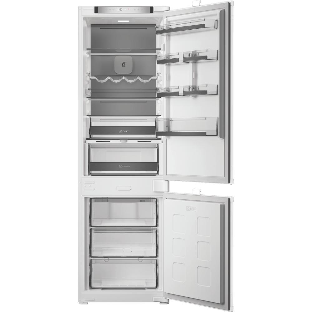 Whirlpool Συνδυασμός ψυγείου/καταψύκτη Εντοιχιζόμενο WHK2 5293 B5E2 Zinc Metal 2 doors Frontal open