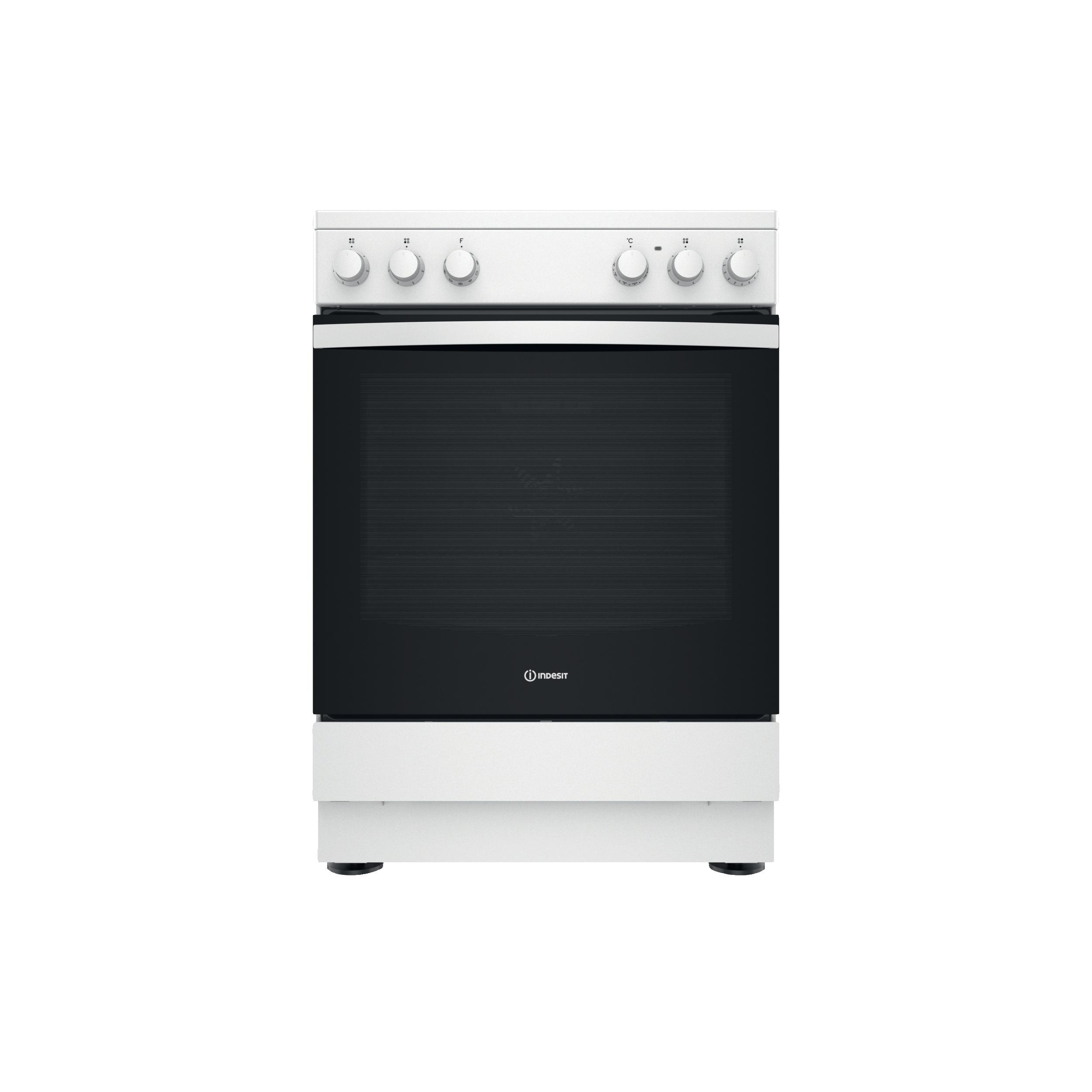 Indesit Κουζίνα IS67V5KCW/E Λευκό Electrical Frontal