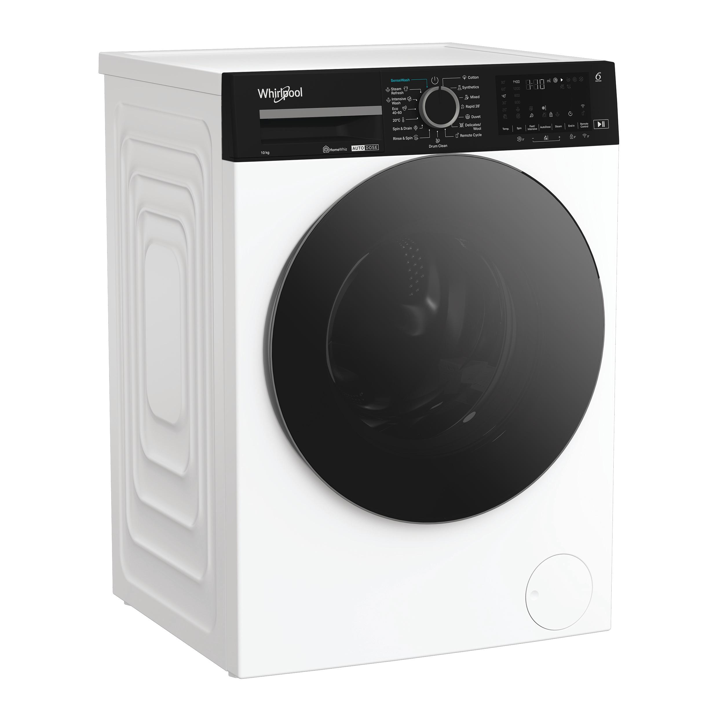 Whirlpool Πλυντήριο ρούχων Ελεύθερο WPM 07W ADS EE Λευκό Front loader A Perspective