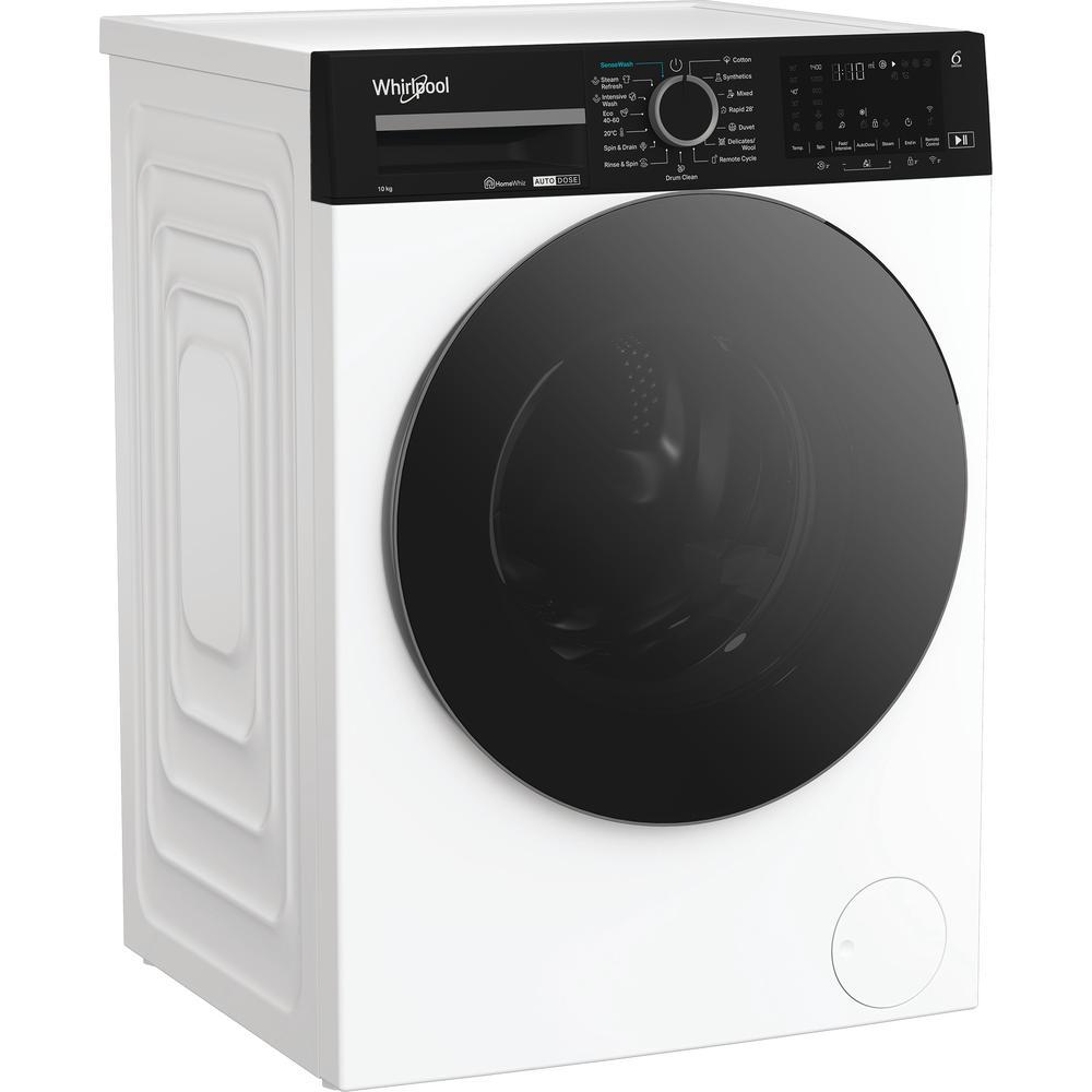 Whirlpool Πλυντήριο ρούχων Ελεύθερο WPM 07W ADS EE Λευκό Front loader A Perspective