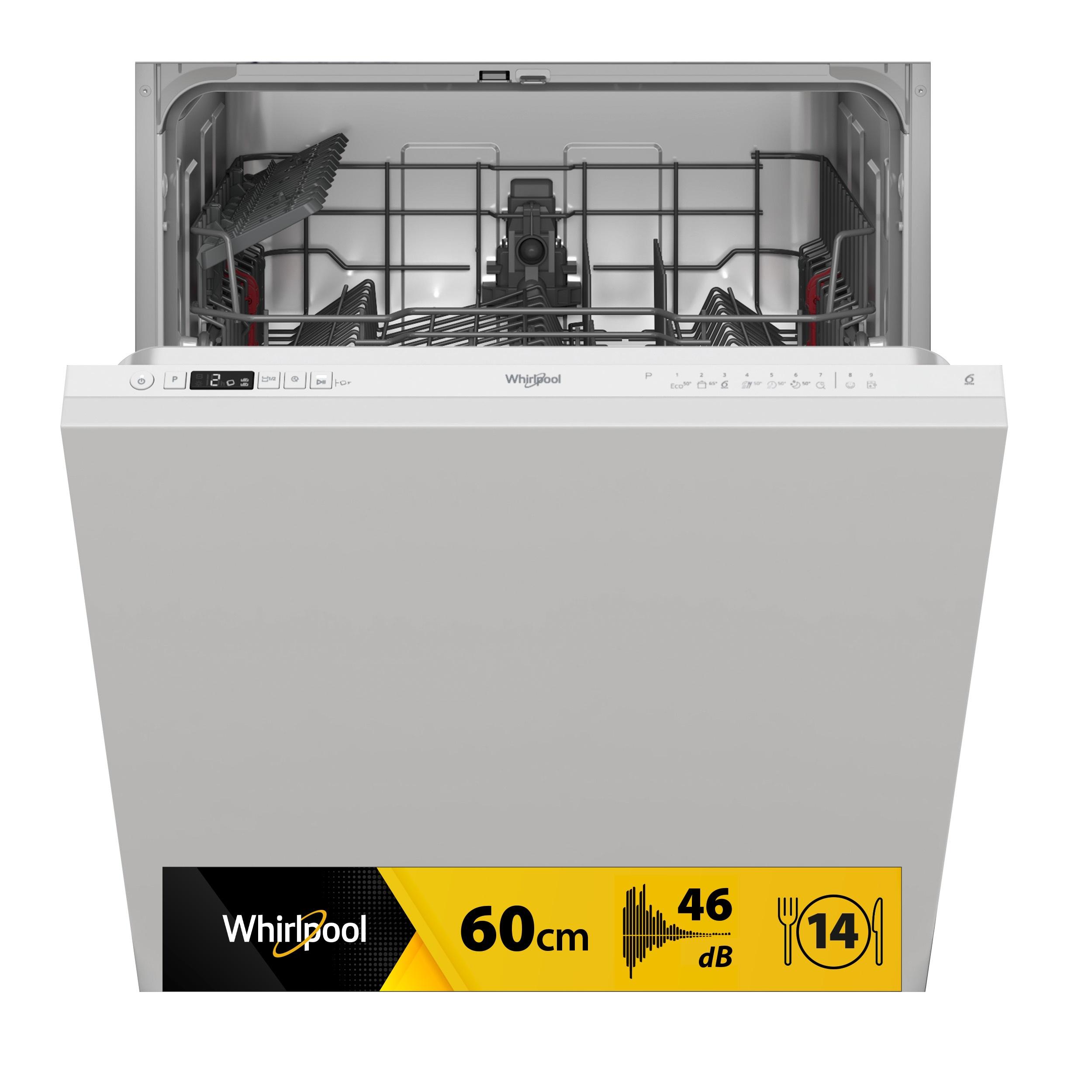 Whirlpool Vaatwasser Inbouw W2I HKD526 A Volledig geïntegreerd E Frontal