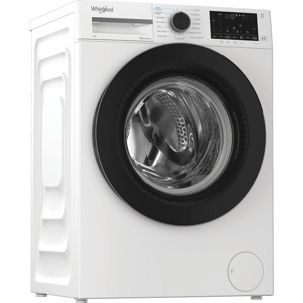 Whirlpool Washing machine Free-standing WAM 87 WB IRE White Front loader A Perspective