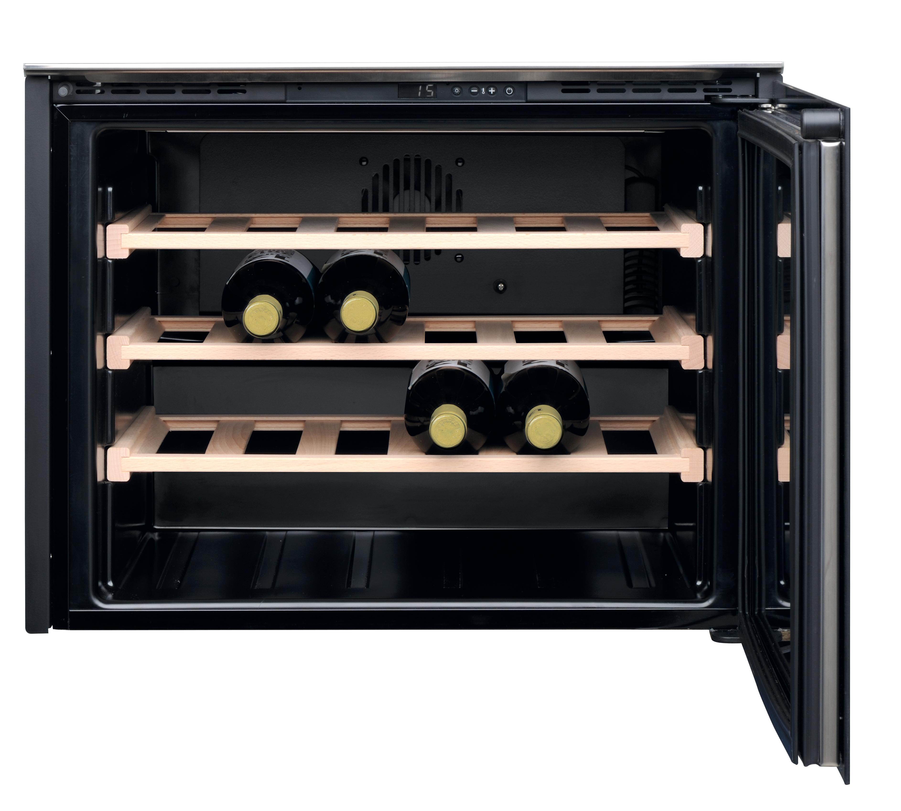 Whirlpool Wijnbewaarkast Inbouw W WC51201 Inox Perspective open
