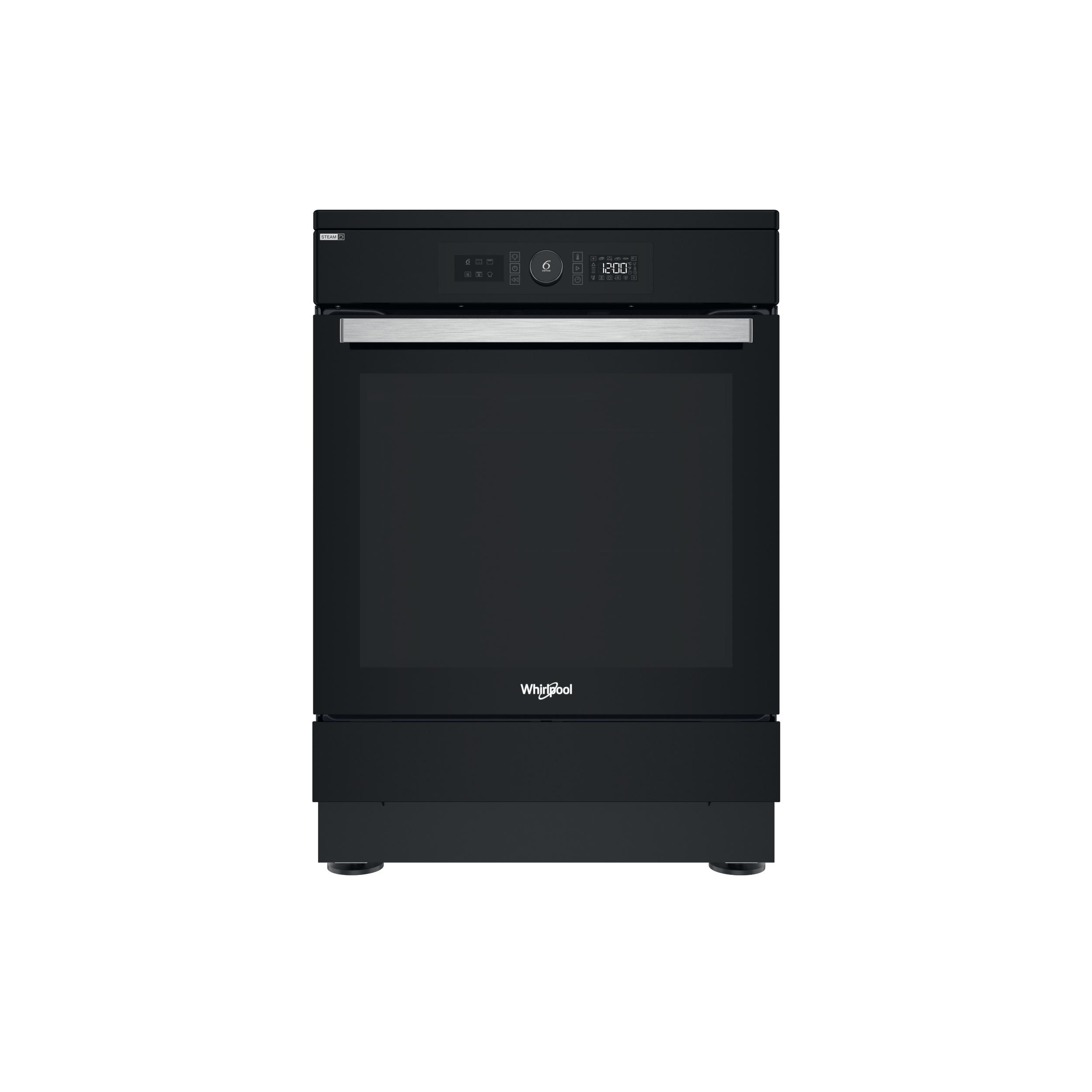 Whirlpool Cuisinière WS68IS8APBP/E Noir Électrique Frontal