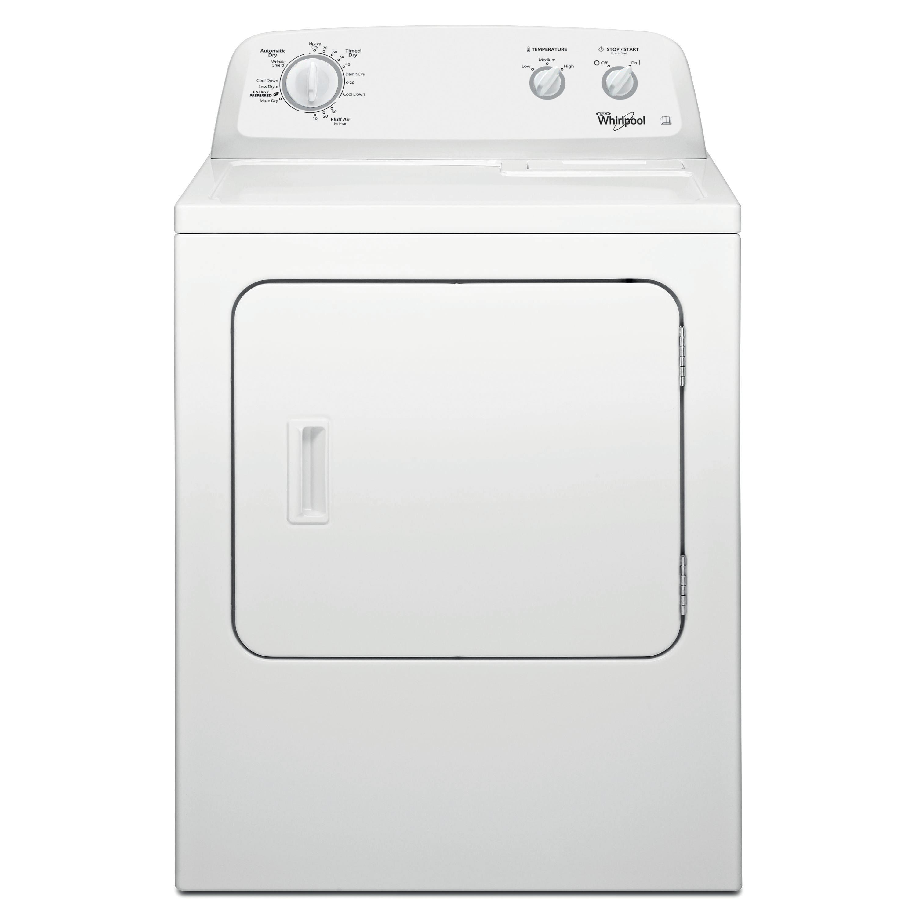 Whirlpool Dryer 4KWED4705FW White Frontal