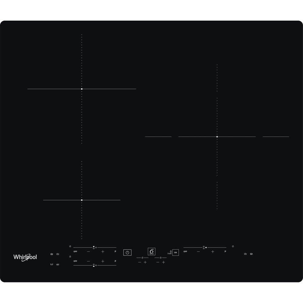 Whirlpool Kochfelder WIH 60B3DB NE Schwarz Induction vitroceramic Frontal