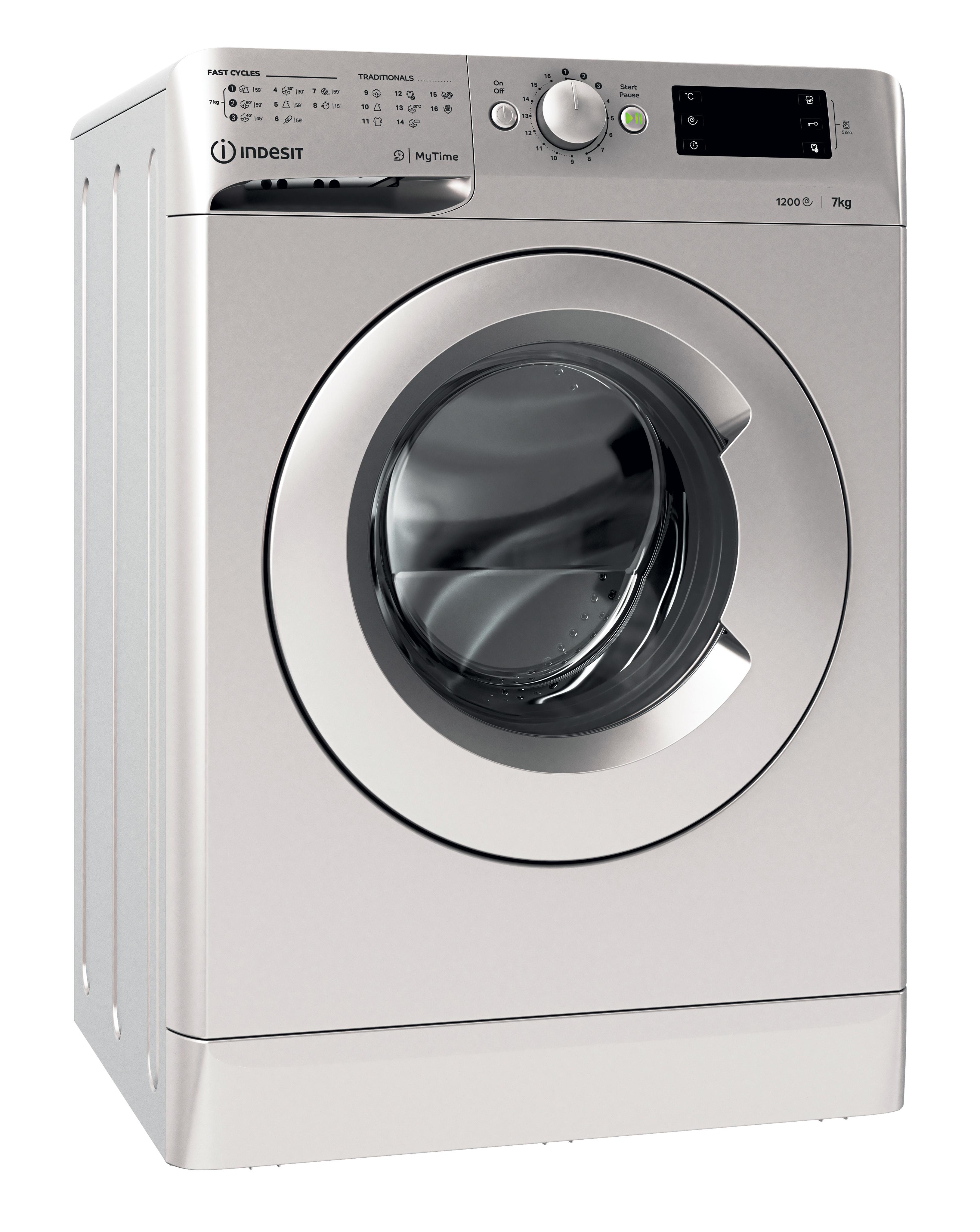 Indesit Пральна машина Соло OMTWE 71252 S EU Сріблястий Front loader A+++ Perspective