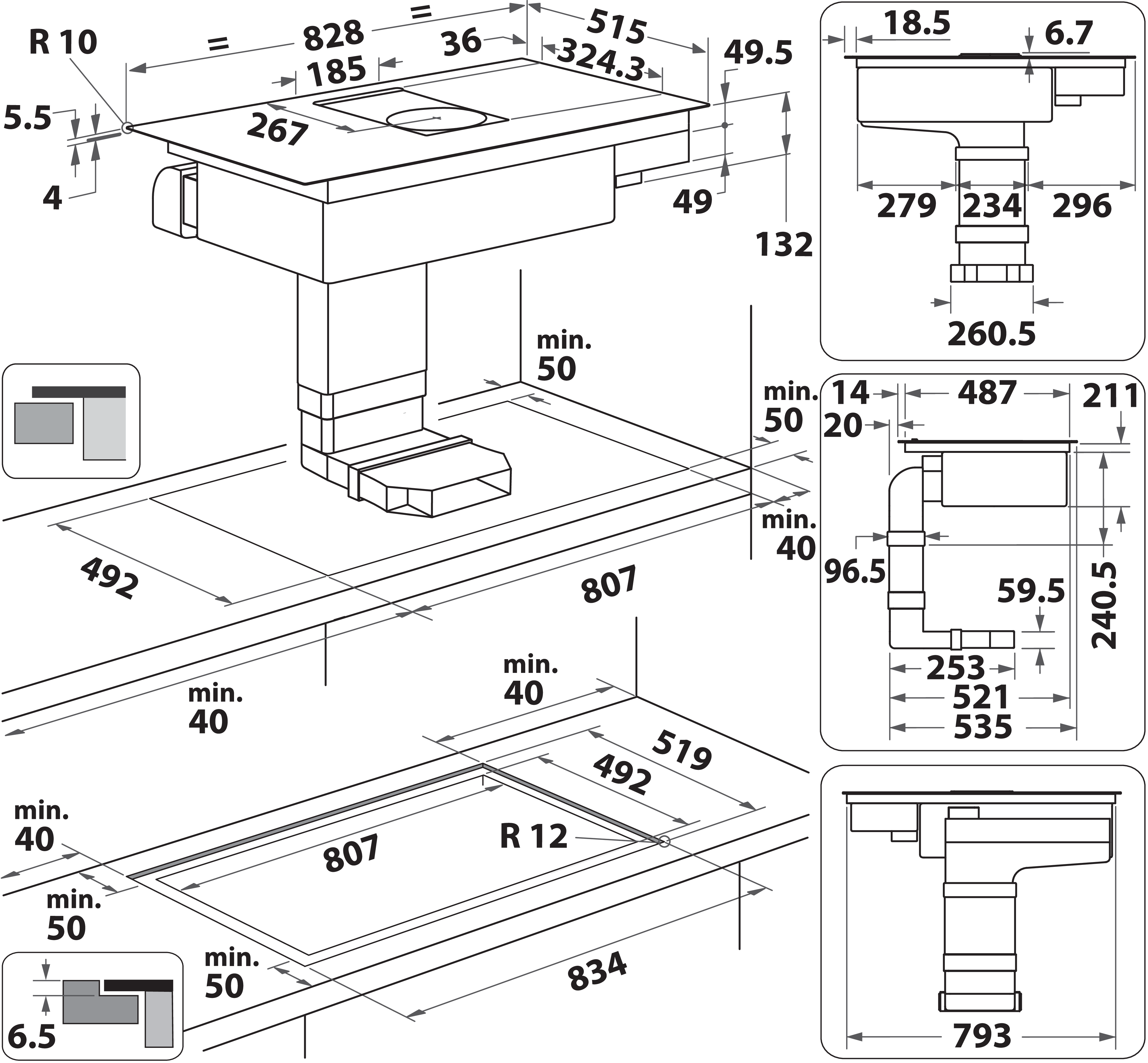 Ontluchtingskookplaat Whirlpool - WVH 92 K F KIT/1 | European ...