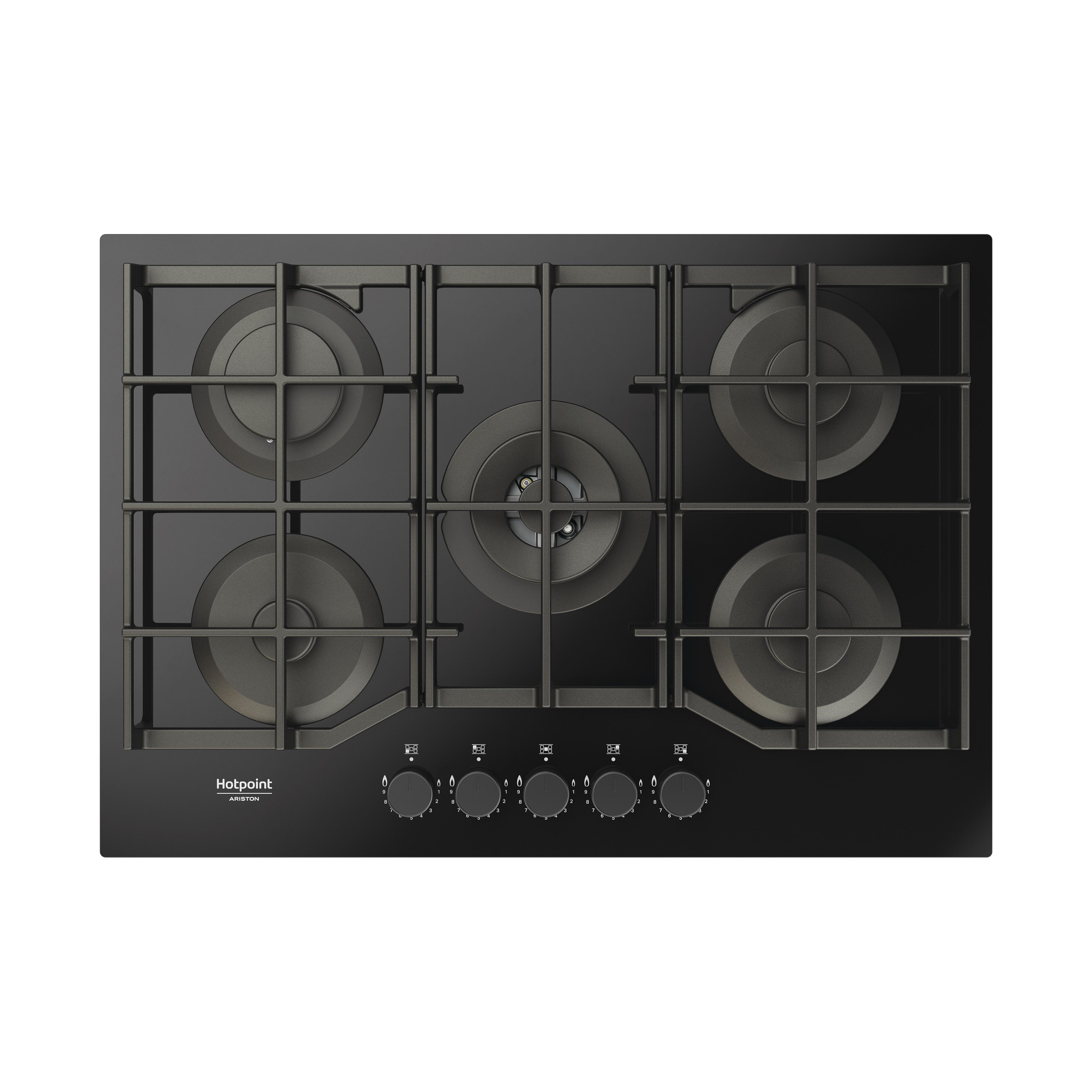Hotpoint_Ariston Placa HAGS 72F/BK 1 Preto Gás Frontal