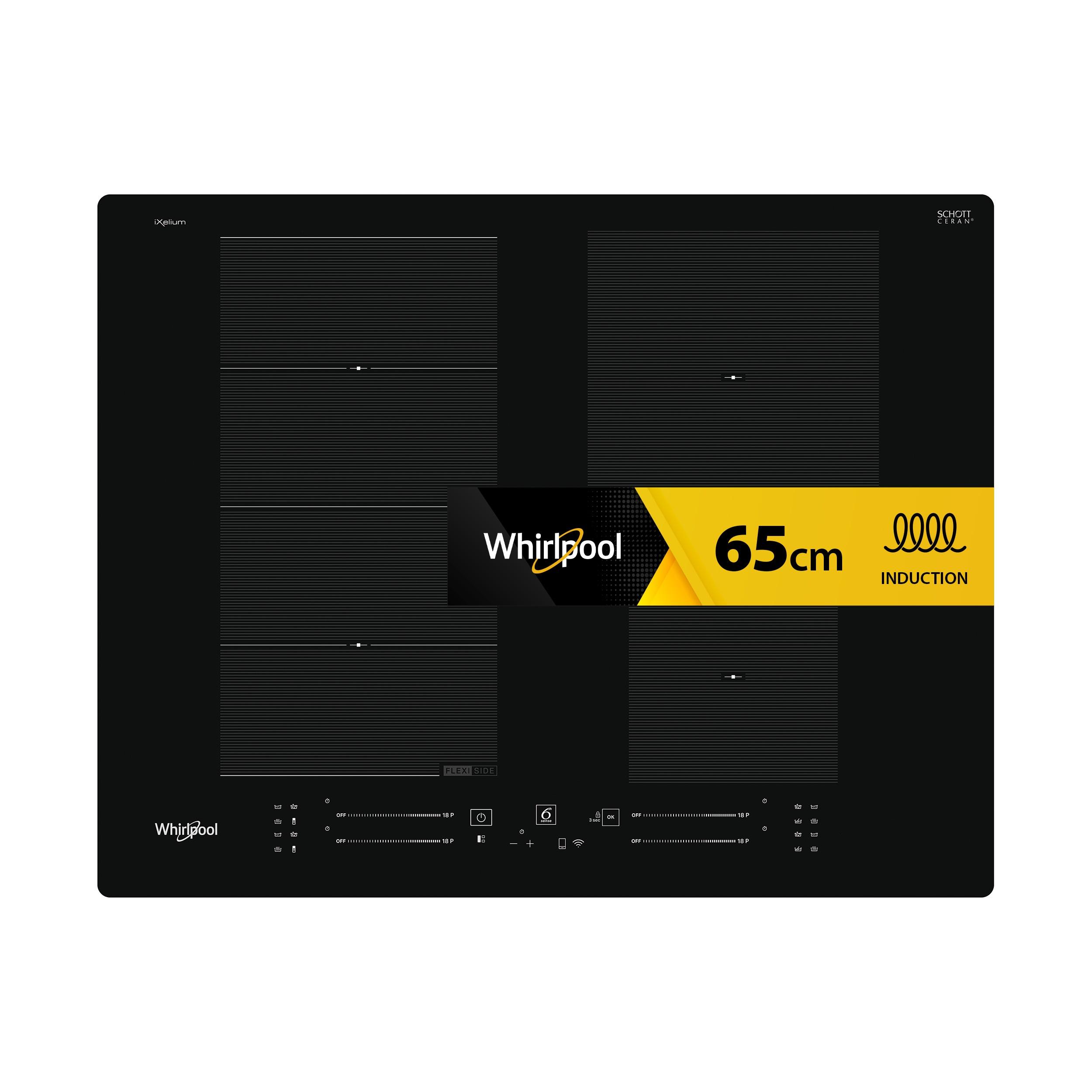 Whirlpool indukcijska steklokeramična kuhalna plošča - WF S2765 NE/IXL