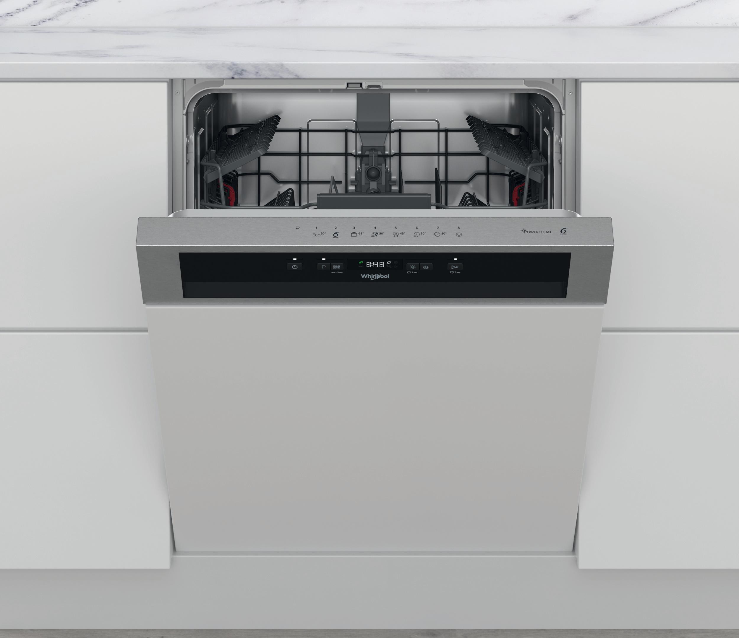 Whirlpool Mosogatógép Beépíthető WB 6020 P X Half-integrated E Frontal