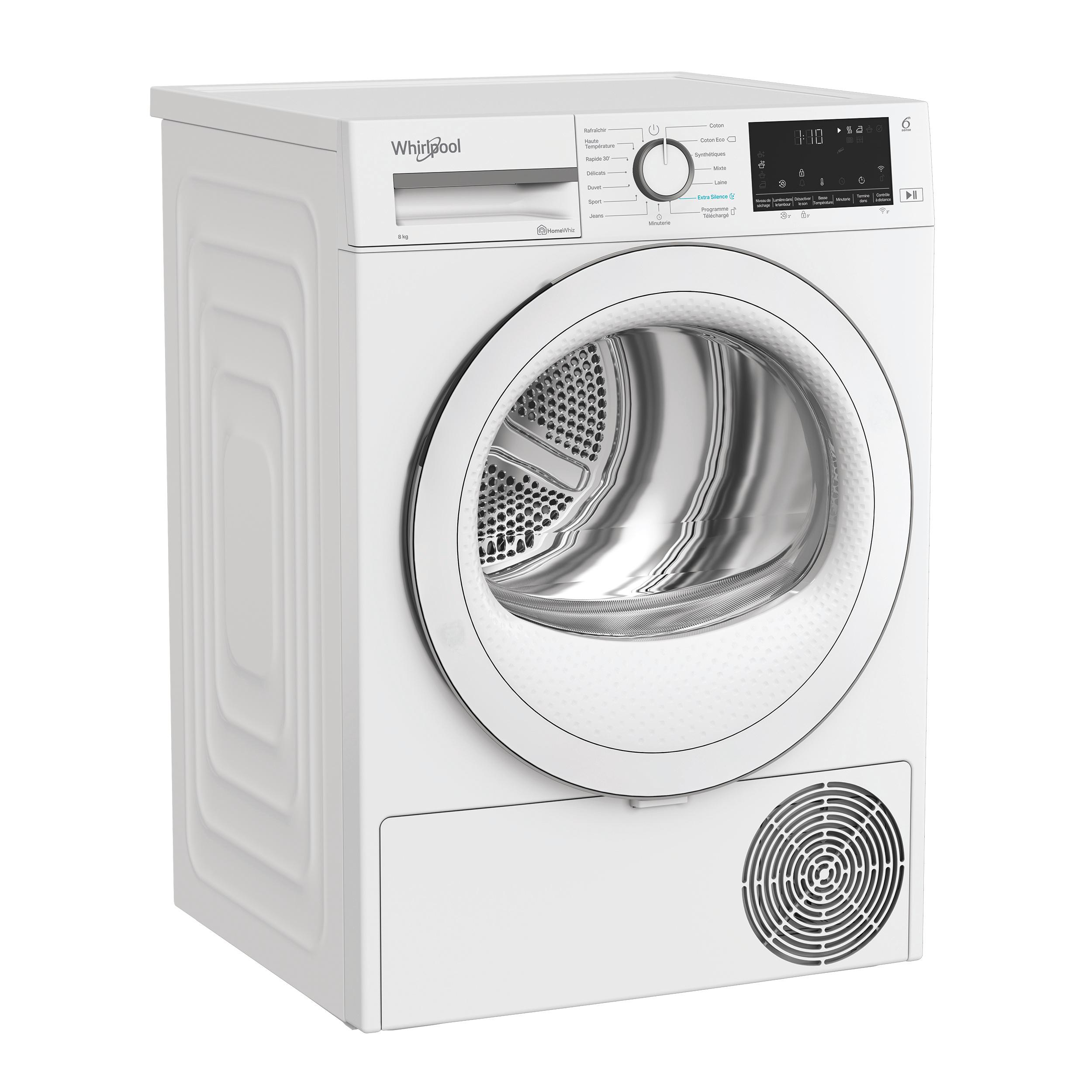 Whirlpool Sèche-linge C WD 84M WWS FR Blanc Perspective
