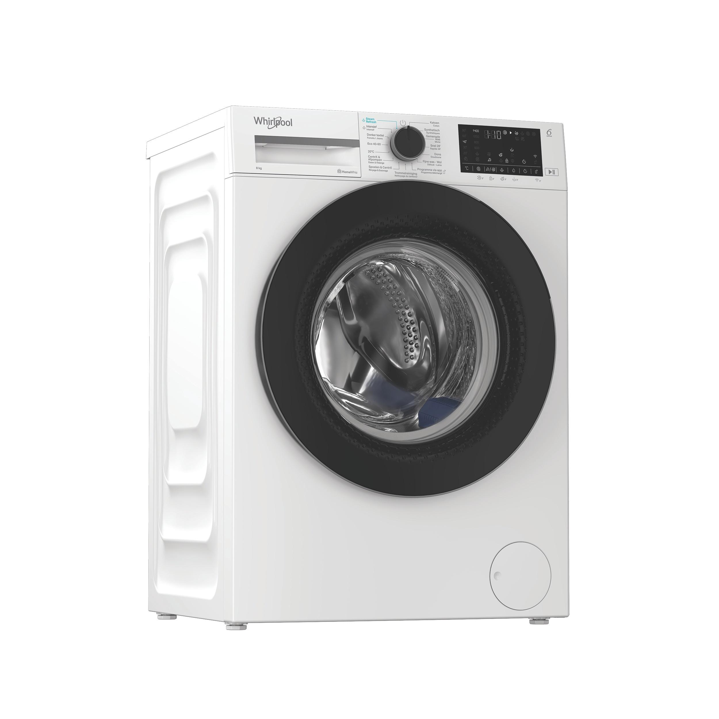 Whirlpool Lave-linge Pose-libre WAM 89WB BE Blanc Frontal A Perspective