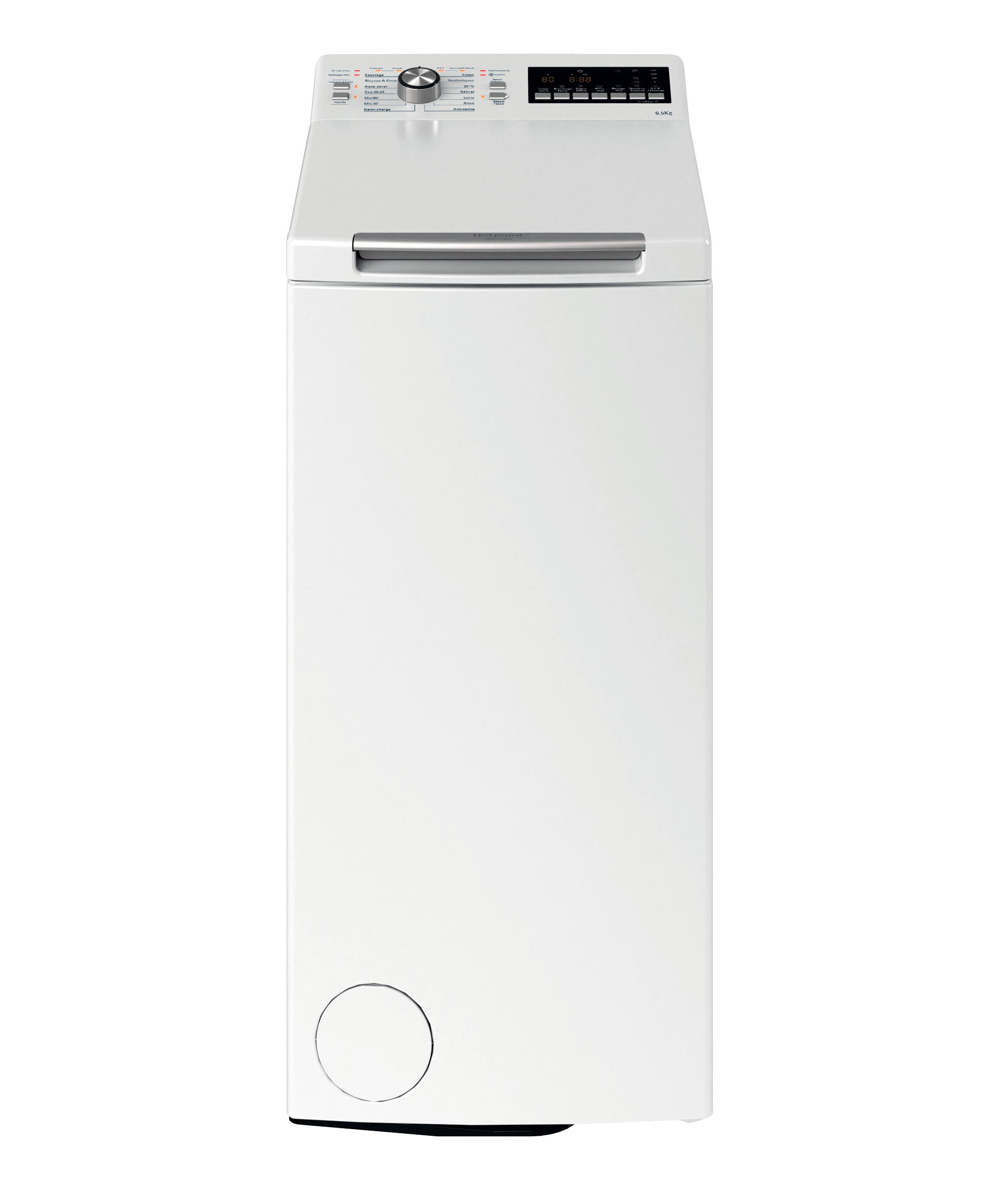 Hotpoint_Ariston Lave-linge Pose-libre CWMTG652UFR/N Blanc Lave-linge top D Frontal