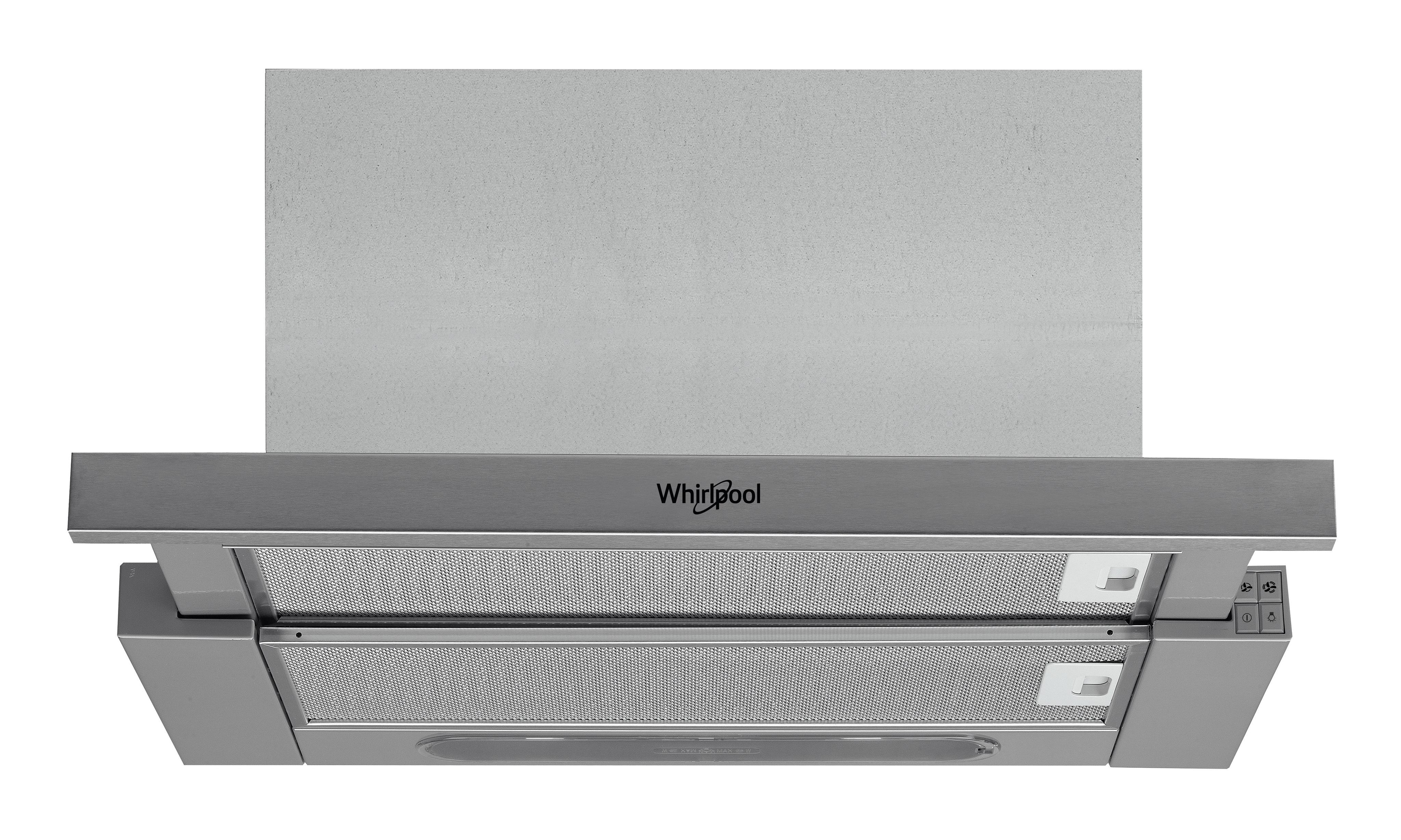Whirlpool Hotte Encastrable WAH 65 LM X Gris Encastrable Mécanique Frontal