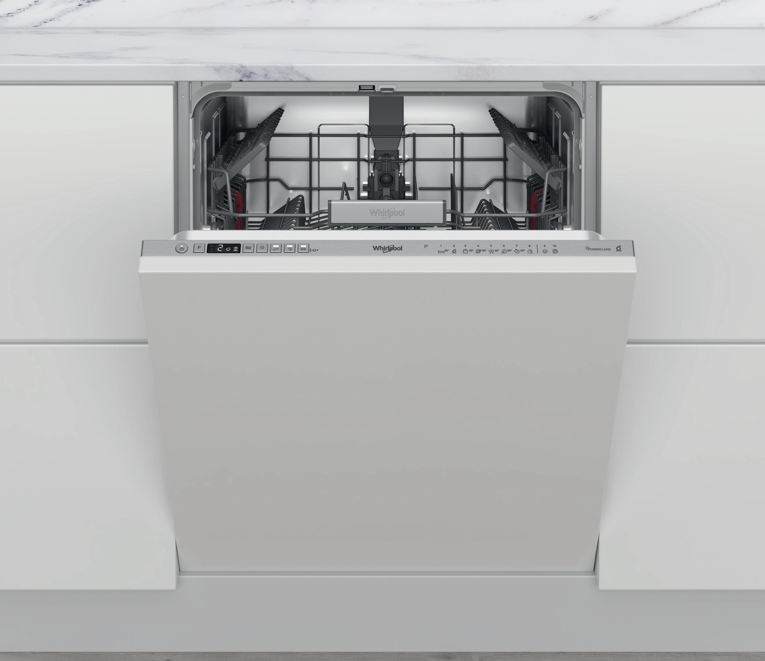 Whirlpool Maşină de spălat vase Încorporabil WCIO 3T341 PE Full-integrated C Frontal