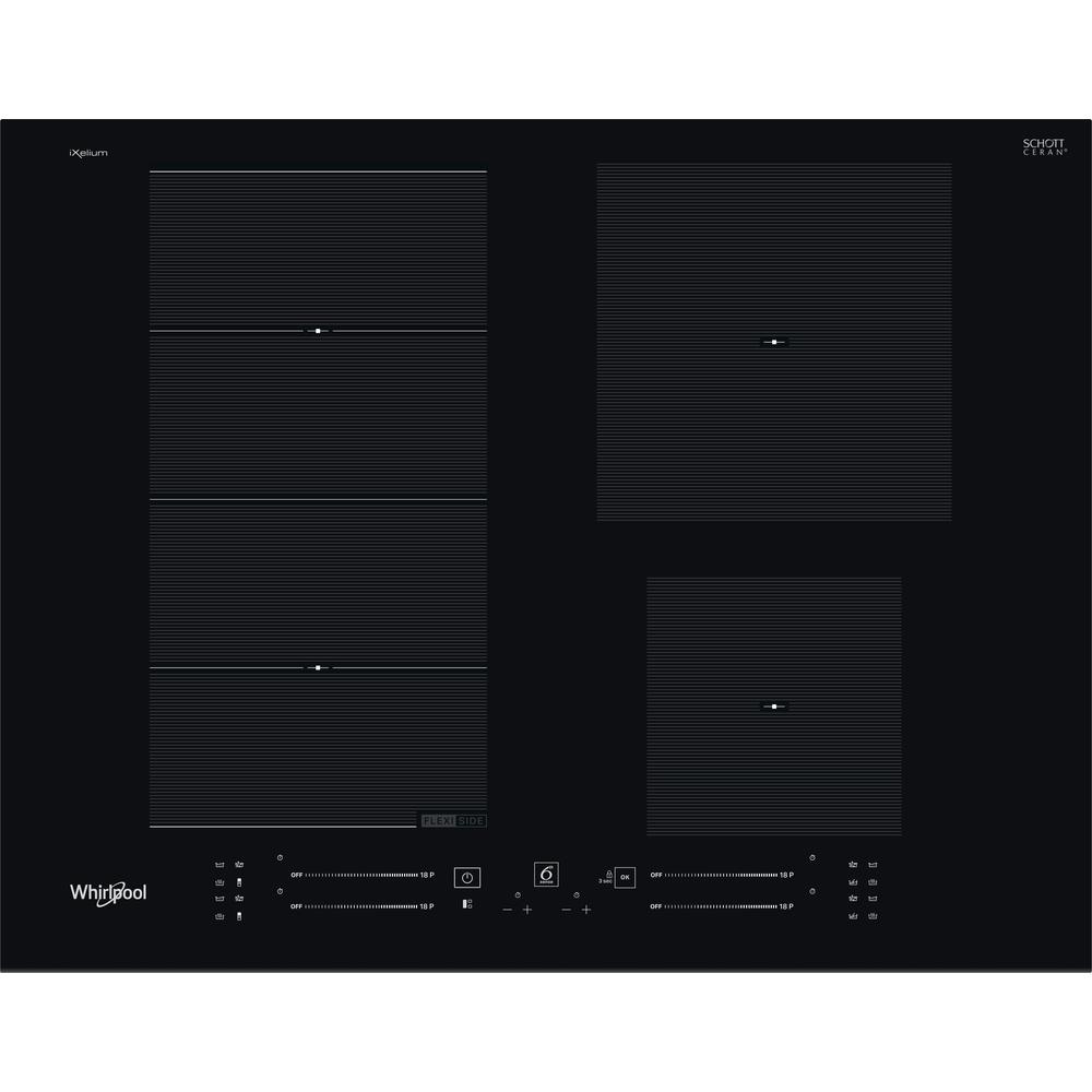 Whirlpool Liesitaso WF S9365 BF/IXL Musta Induction vitroceramic Frontal
