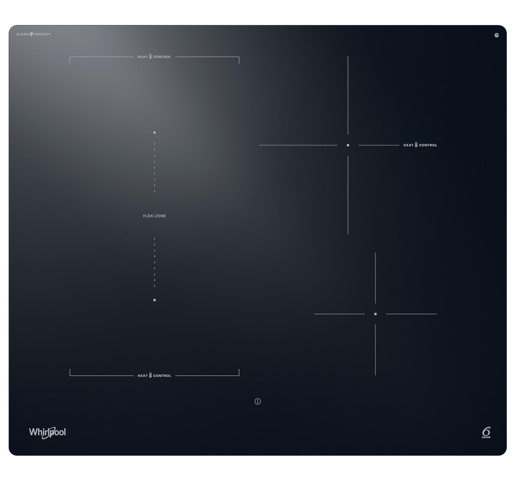 Whirlpool Plită WTX6014DCF Negru Induction vitroceramic Frontal