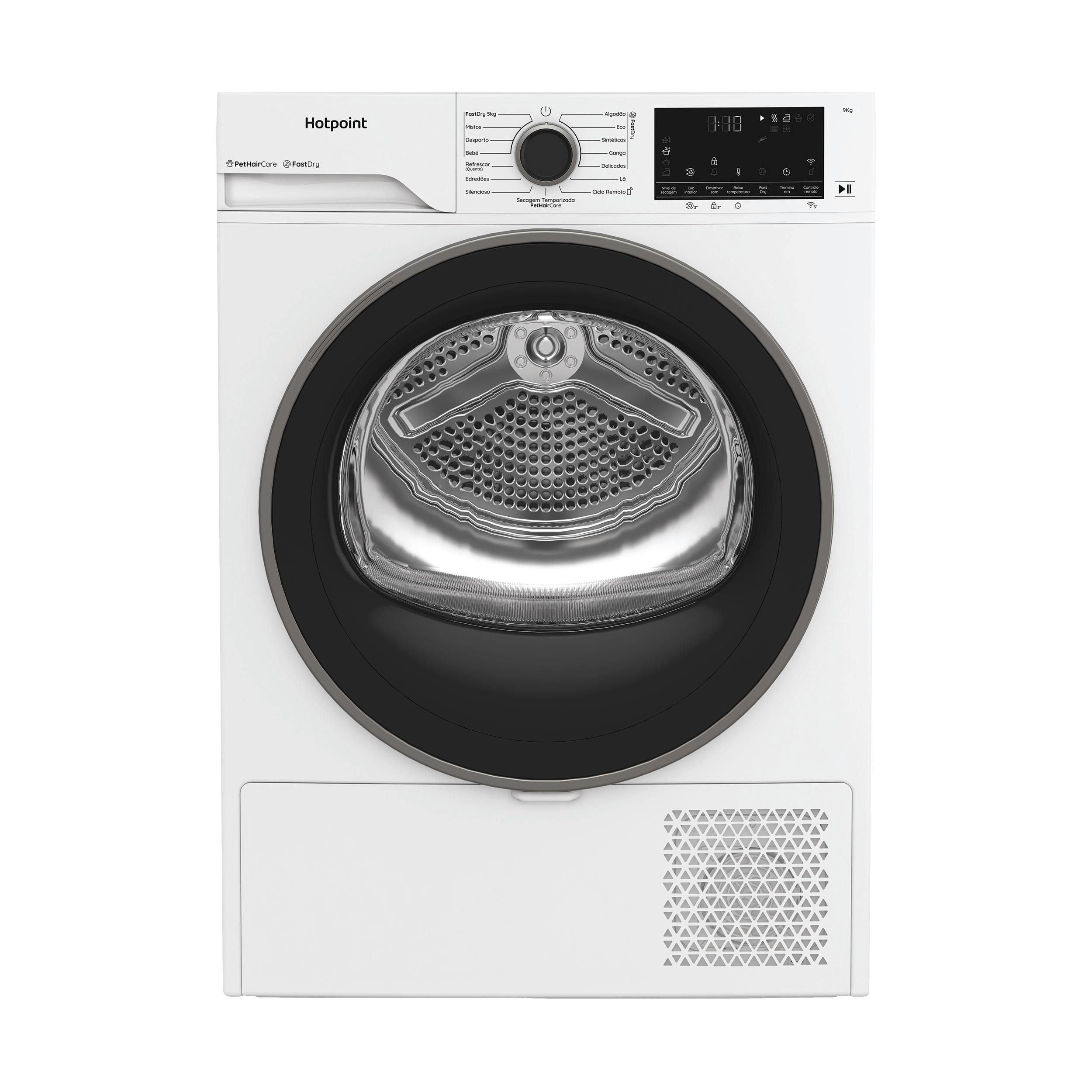 Secador Hotpoint: Livre instalação, 9,0kg