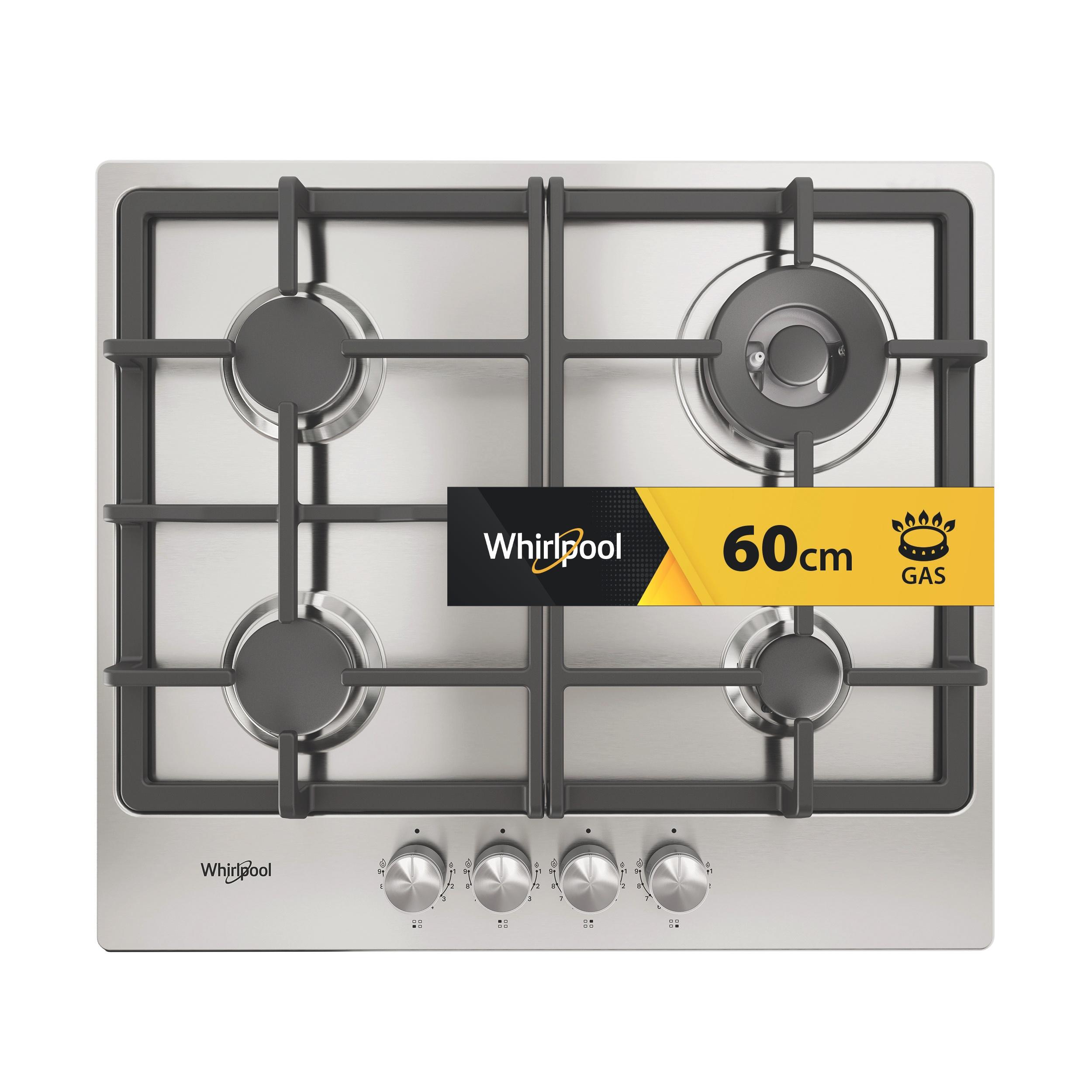 Whirlpool Paviršius TGML 661 IX Nerūdijančio plieno Dujinė Frontal