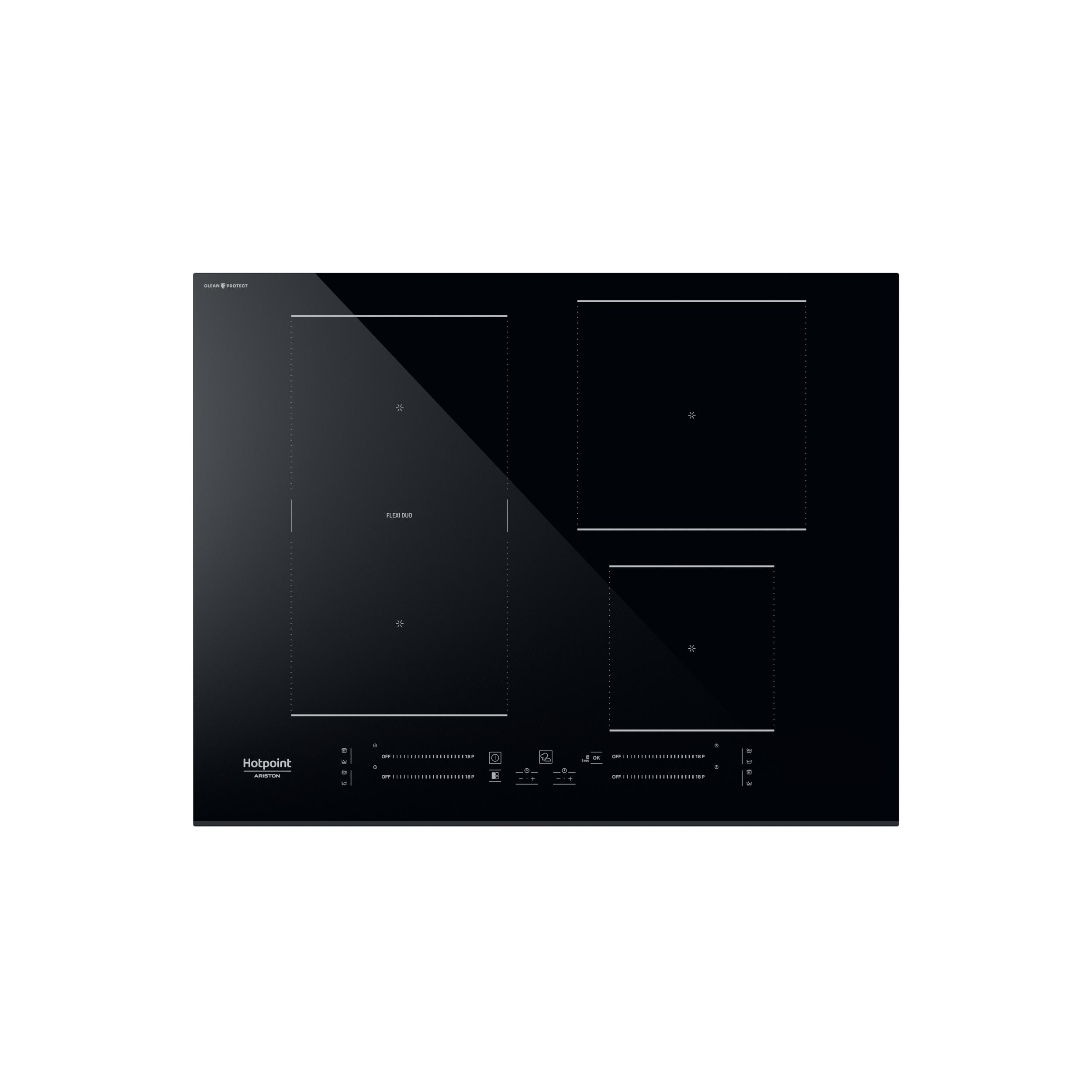 Hotpoint_Ariston Placa HS 1865C CPBF Preto Induction vitroceramic Frontal