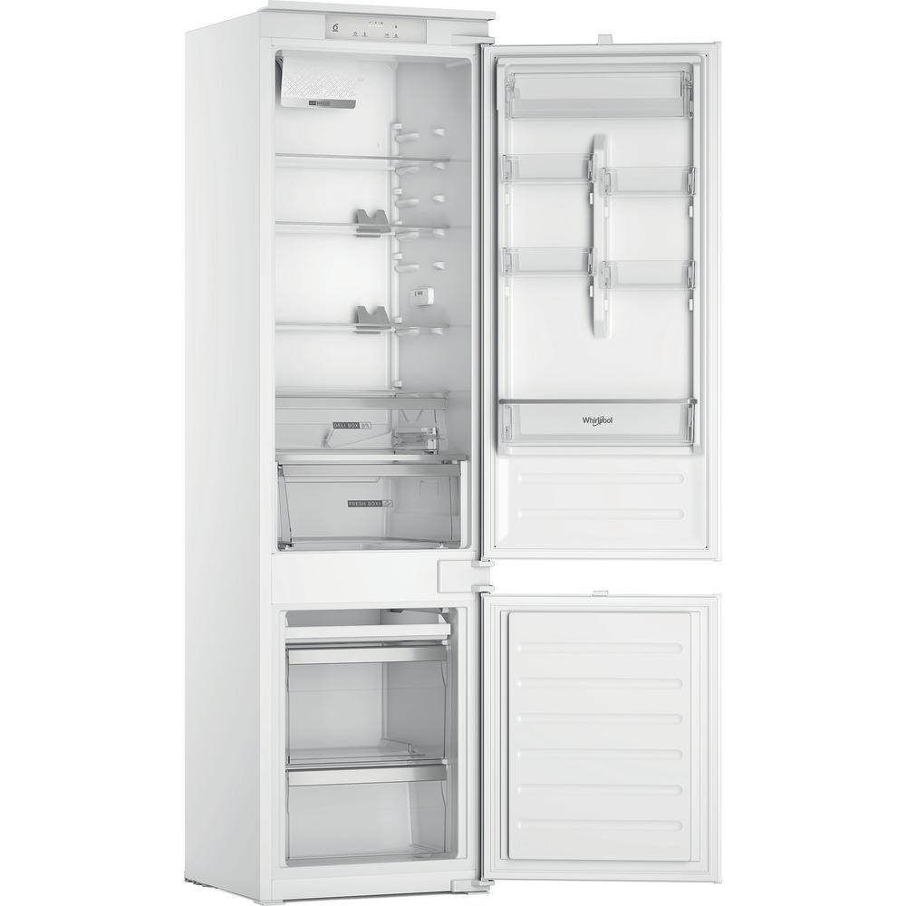 Whirlpool Комбиниран хладилник с камера Вграден WHC20D013D1 Бял 2 врати Perspective open