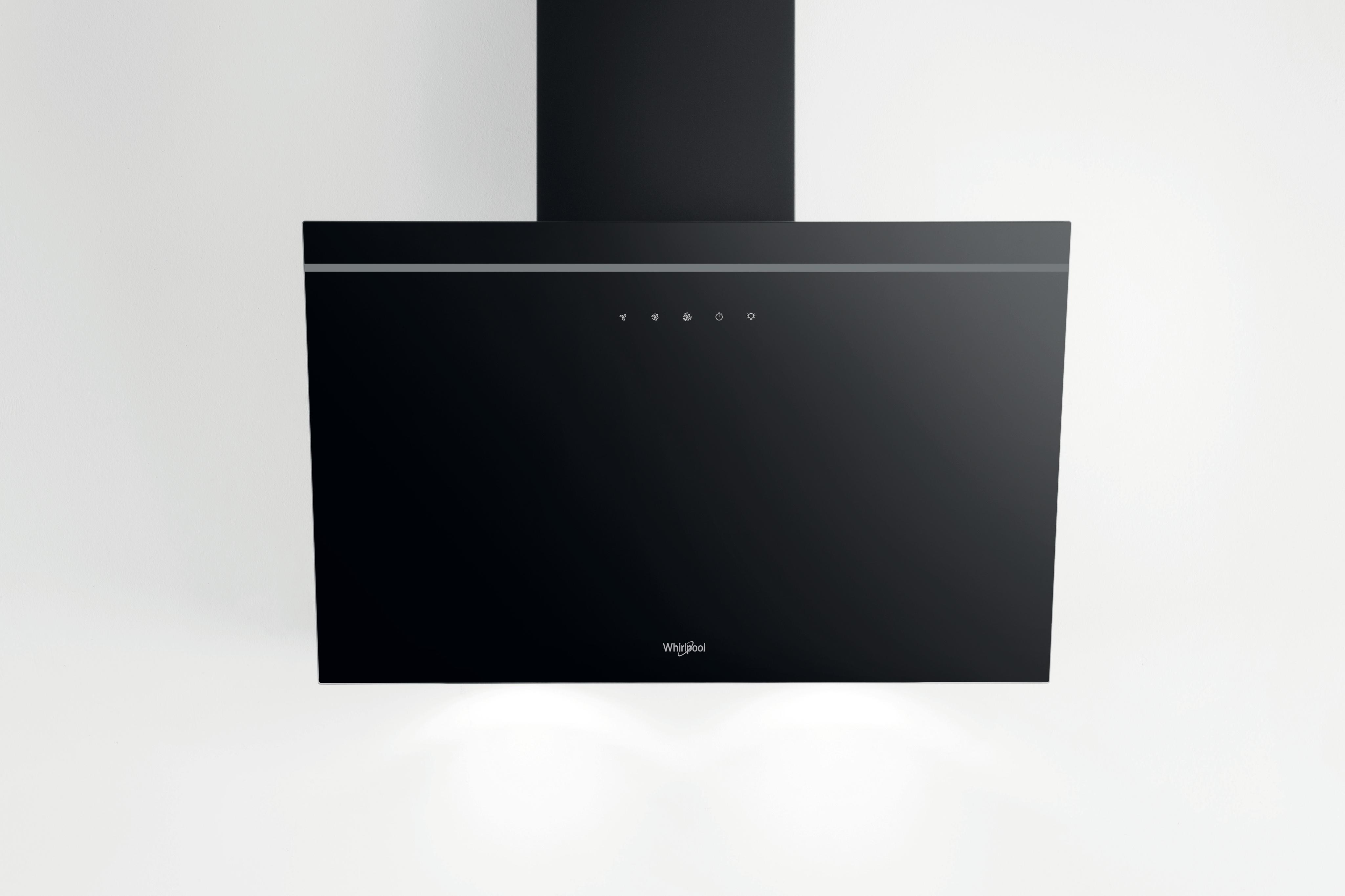 Whirlpool Tvaika nosūcējs Iebūvējams AKR 62F LT K Melns Brīvi stāvošs Elektronisks Frontal