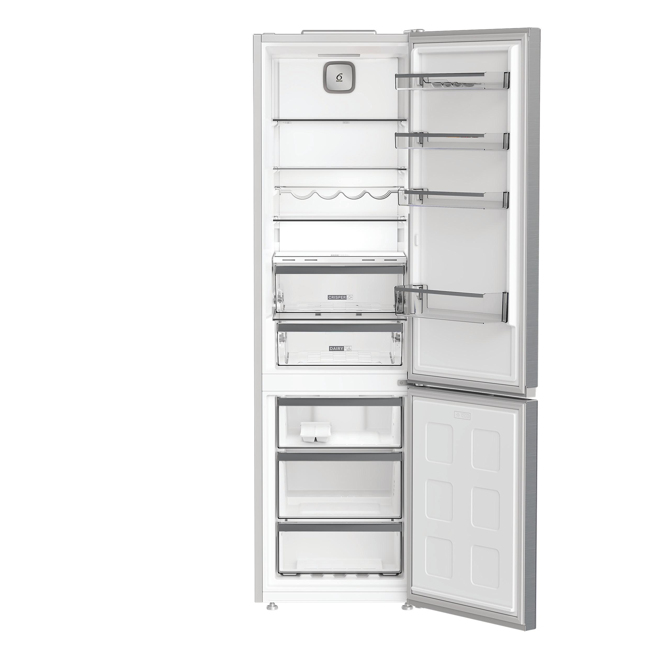 Whirlpool Koel-vriescombinatie Vrijstaand WHK 26403 XP6E1 New Silver – ARC 1035 2 deuren Perspective open