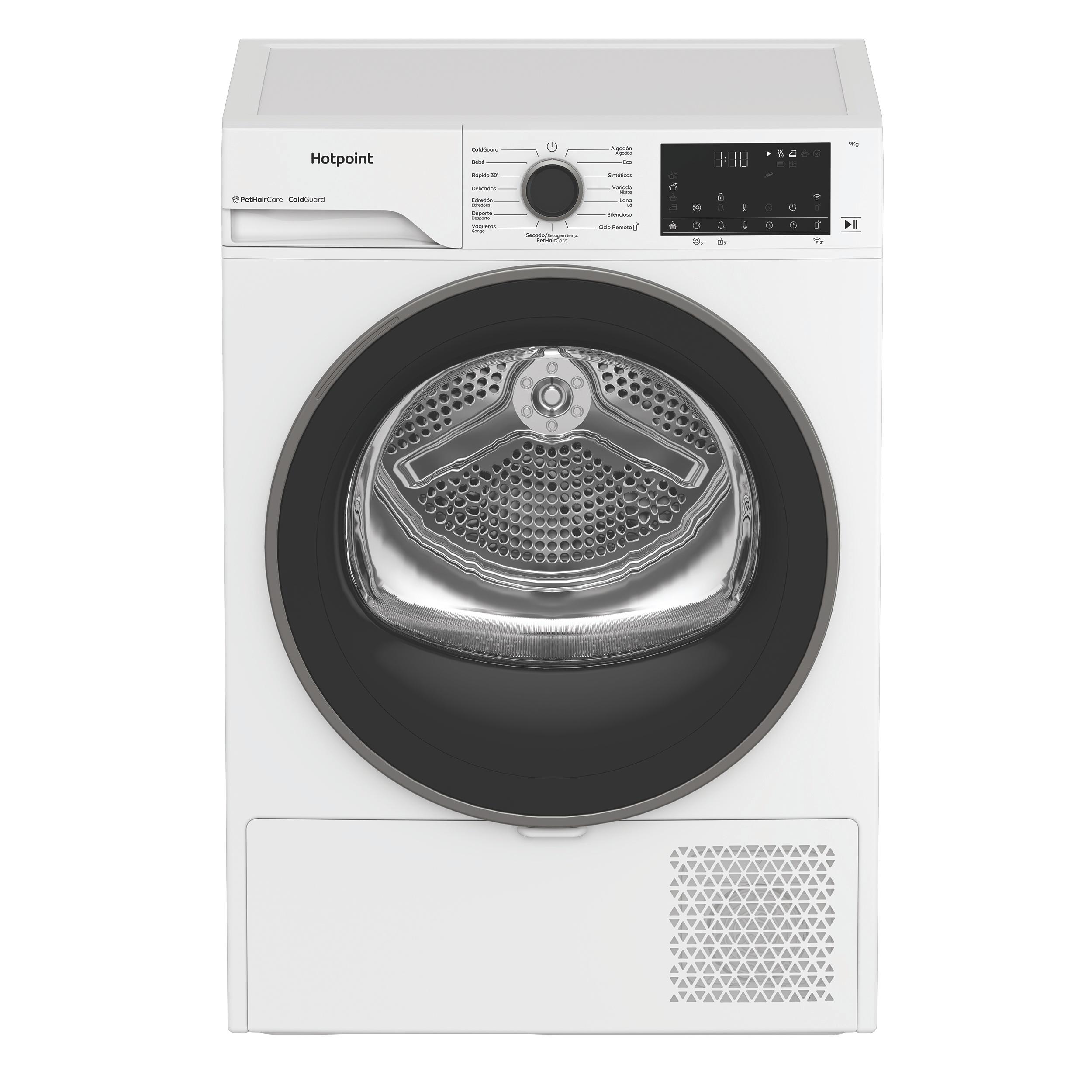 Secadora de bomba de calor Hotpoint: libre instalación, 9,0kg
