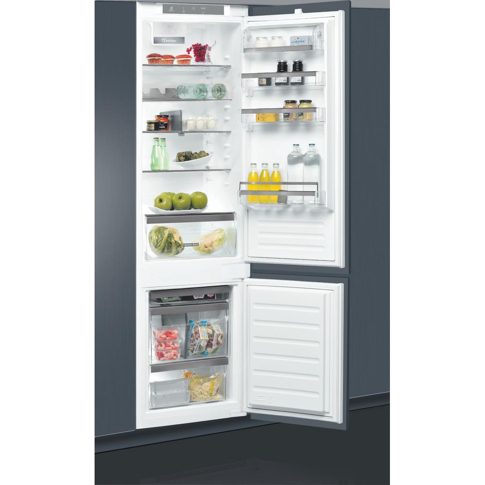 Whirlpool Fridge/freezer combination Vgradni ART 98101 Bela 2 doors Perspective open