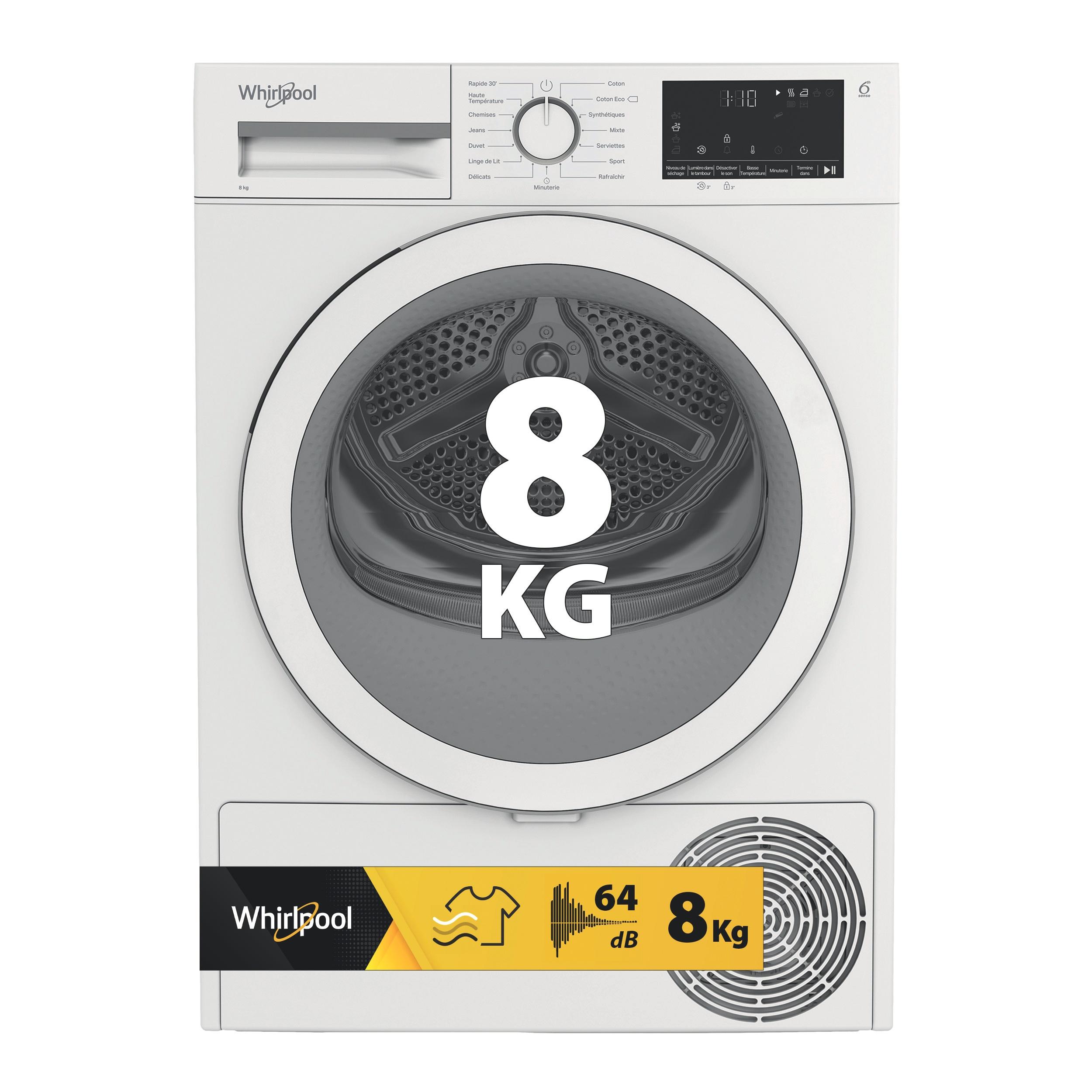 Whirlpool Sèche-linge C WSD 83M WWS FR Blanc Hero image