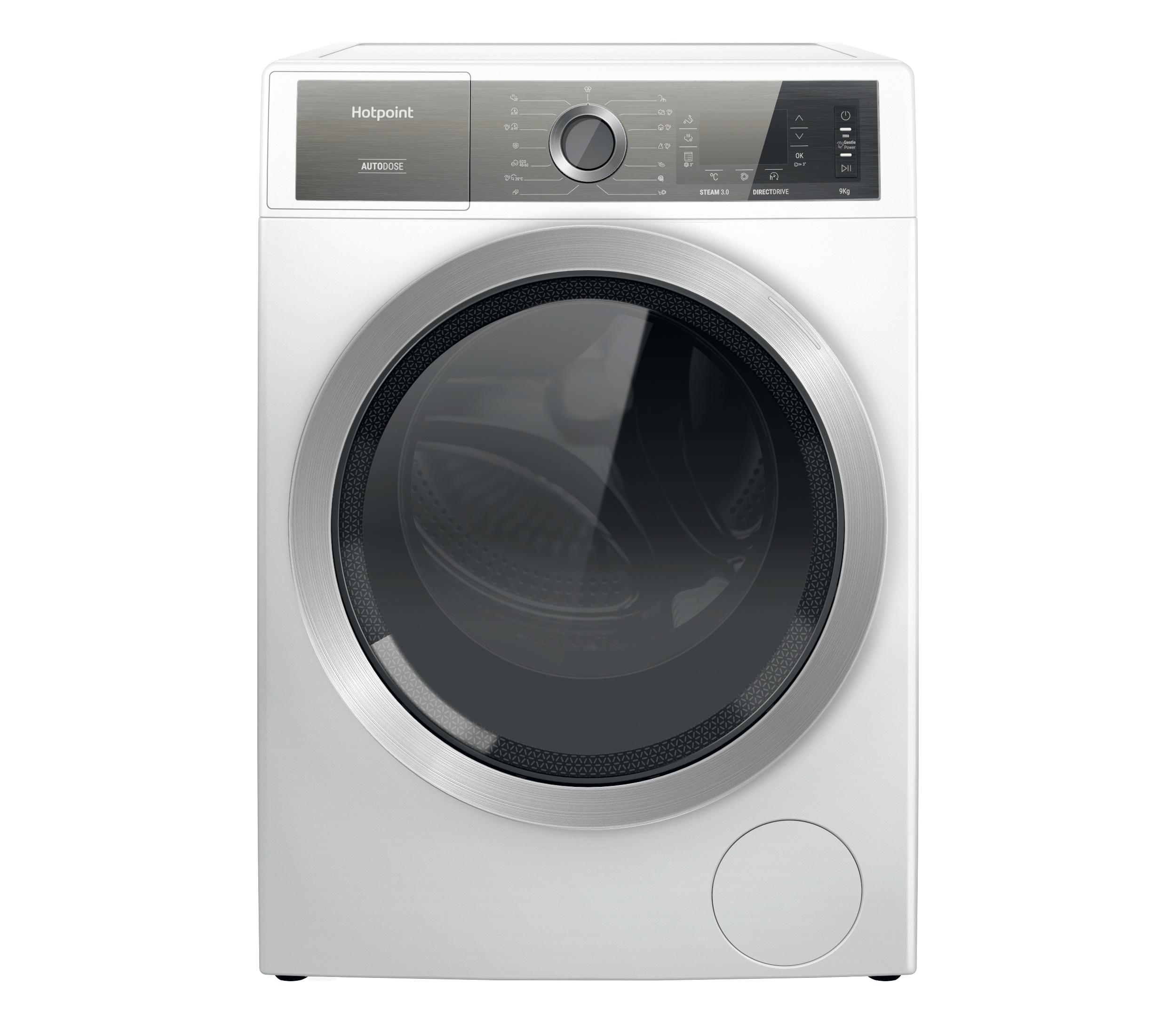 Hotpoint_Ariston Pralka Wolnostojący H8 W946WB EU Biały Ładowany od frontu A Frontal